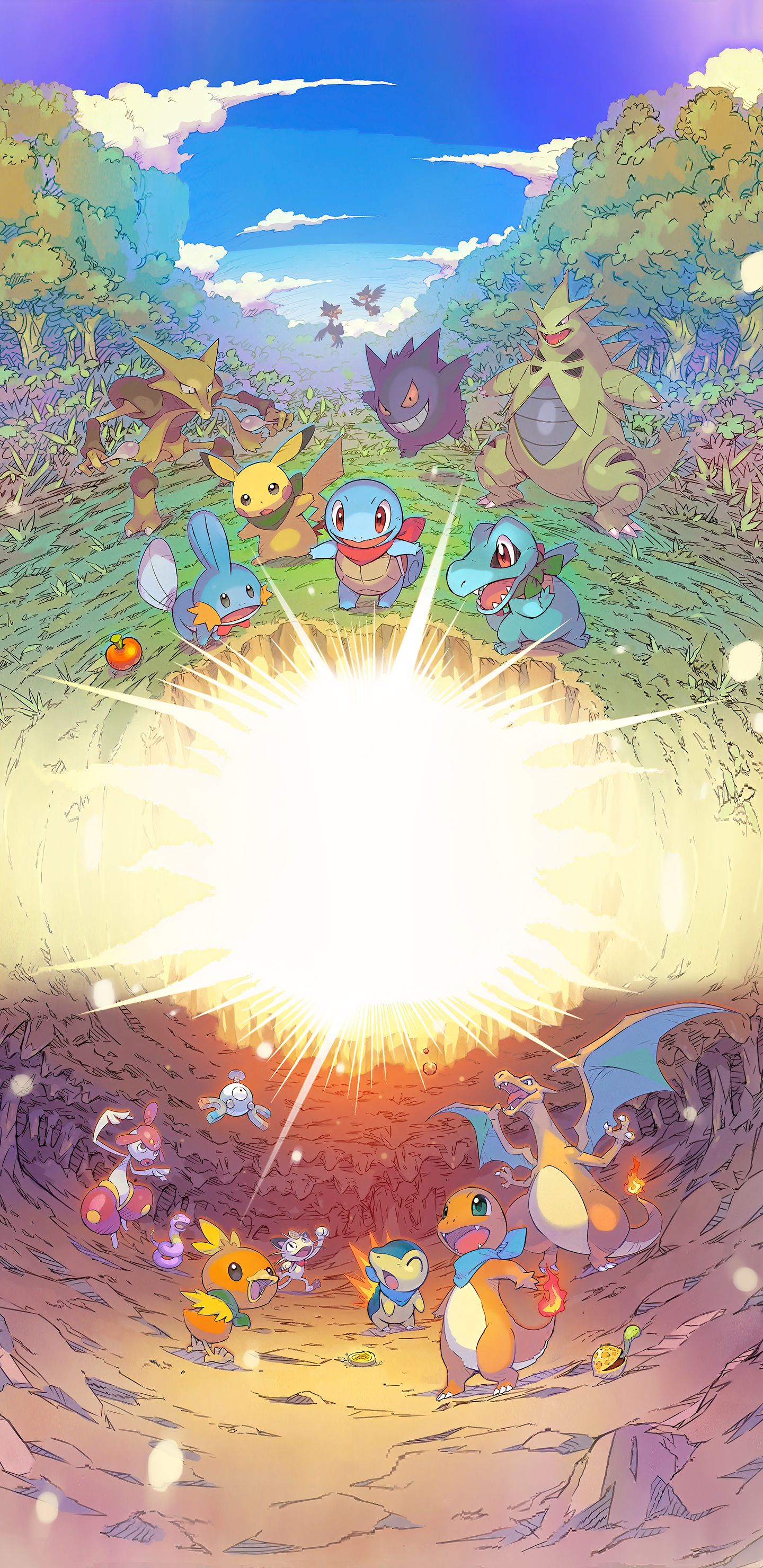 Pokemon Mystery Dungeon DX Box Art Wallpaper [1440x2960]