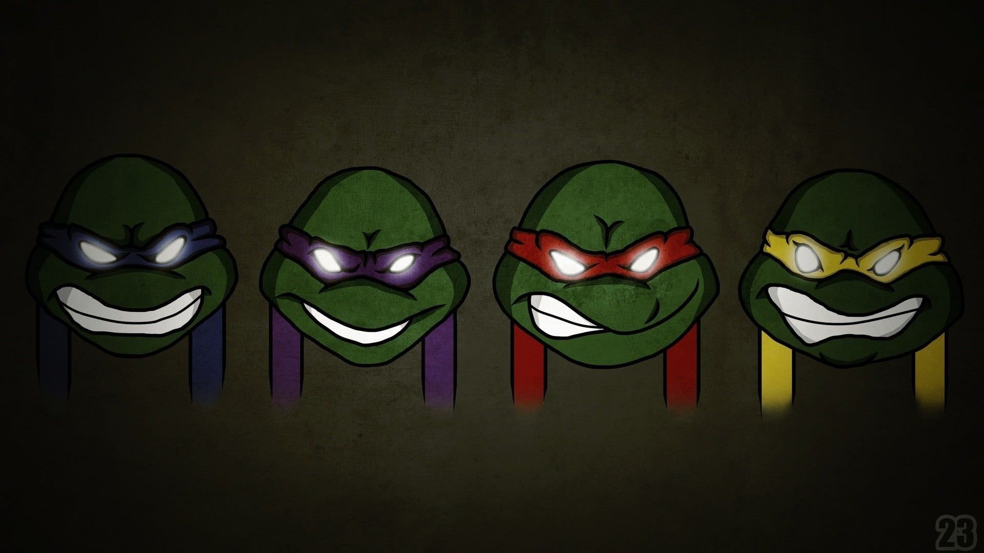 Teenage Mutant Ninja Turtles Donatello and Michelangelo illustration, Teenage Mutant Ninja Turtles, Donatello, Raphael HD wallpaper