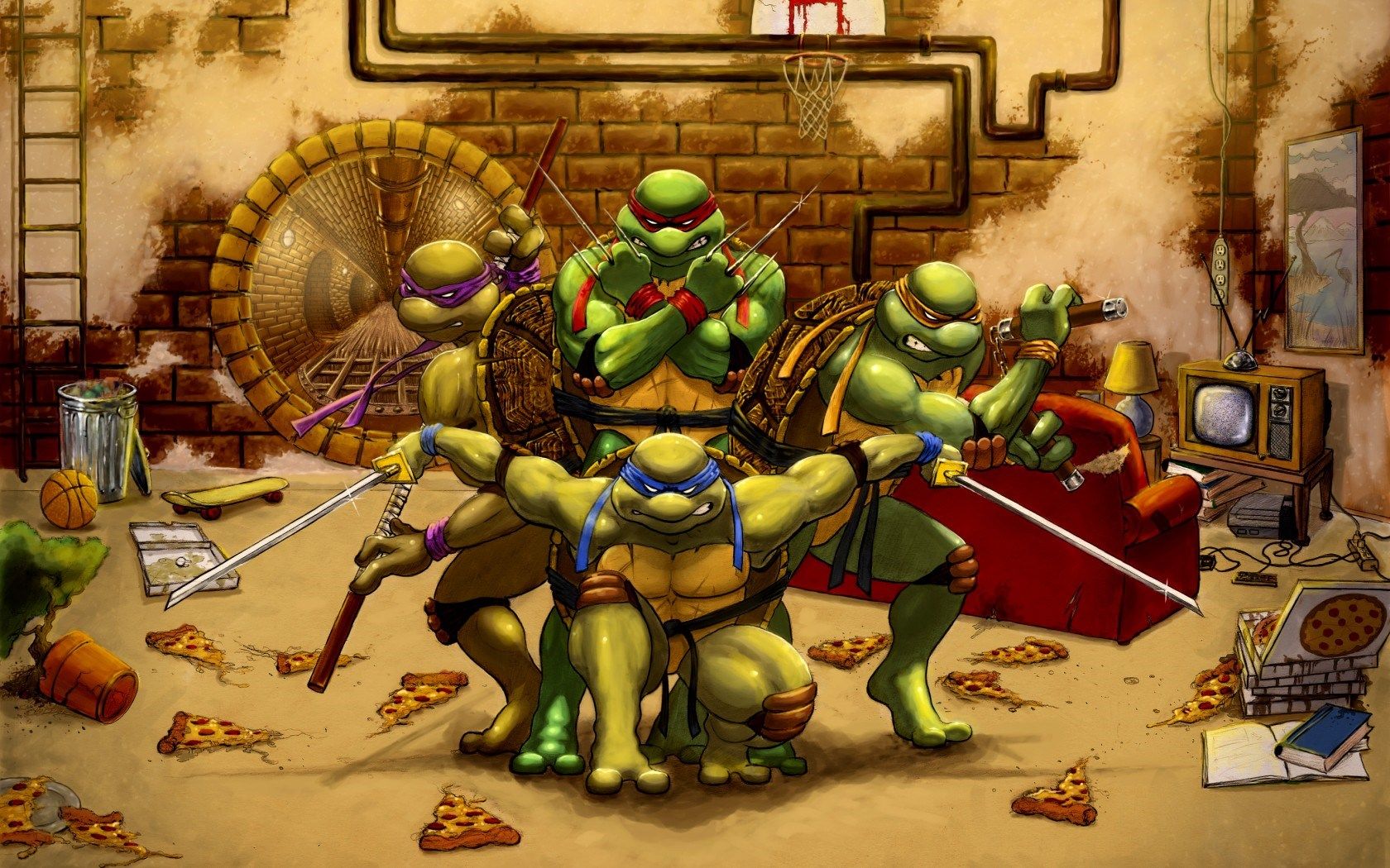 Teenage Mutant Ninja Turtles Leonardo Raphael Michelangelo