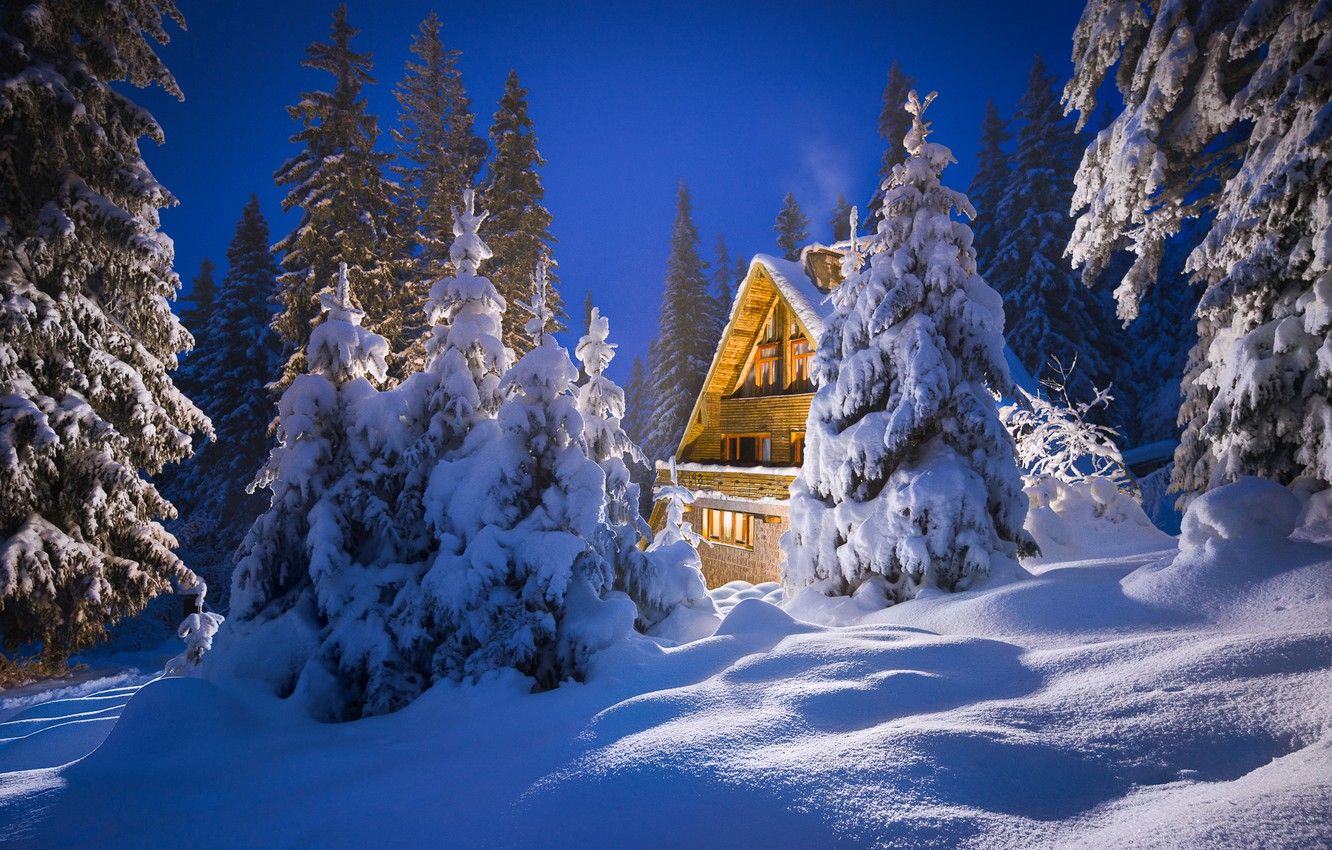 Wallpaper winter, snow, house, ate, the snow, Bulgaria image