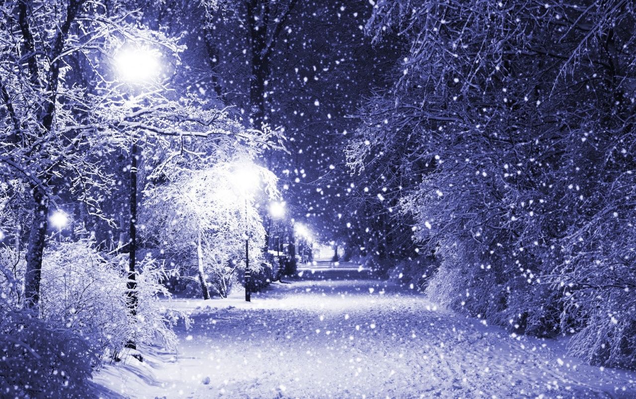 Winter Park at Night wallpaper. Winter Park at Night