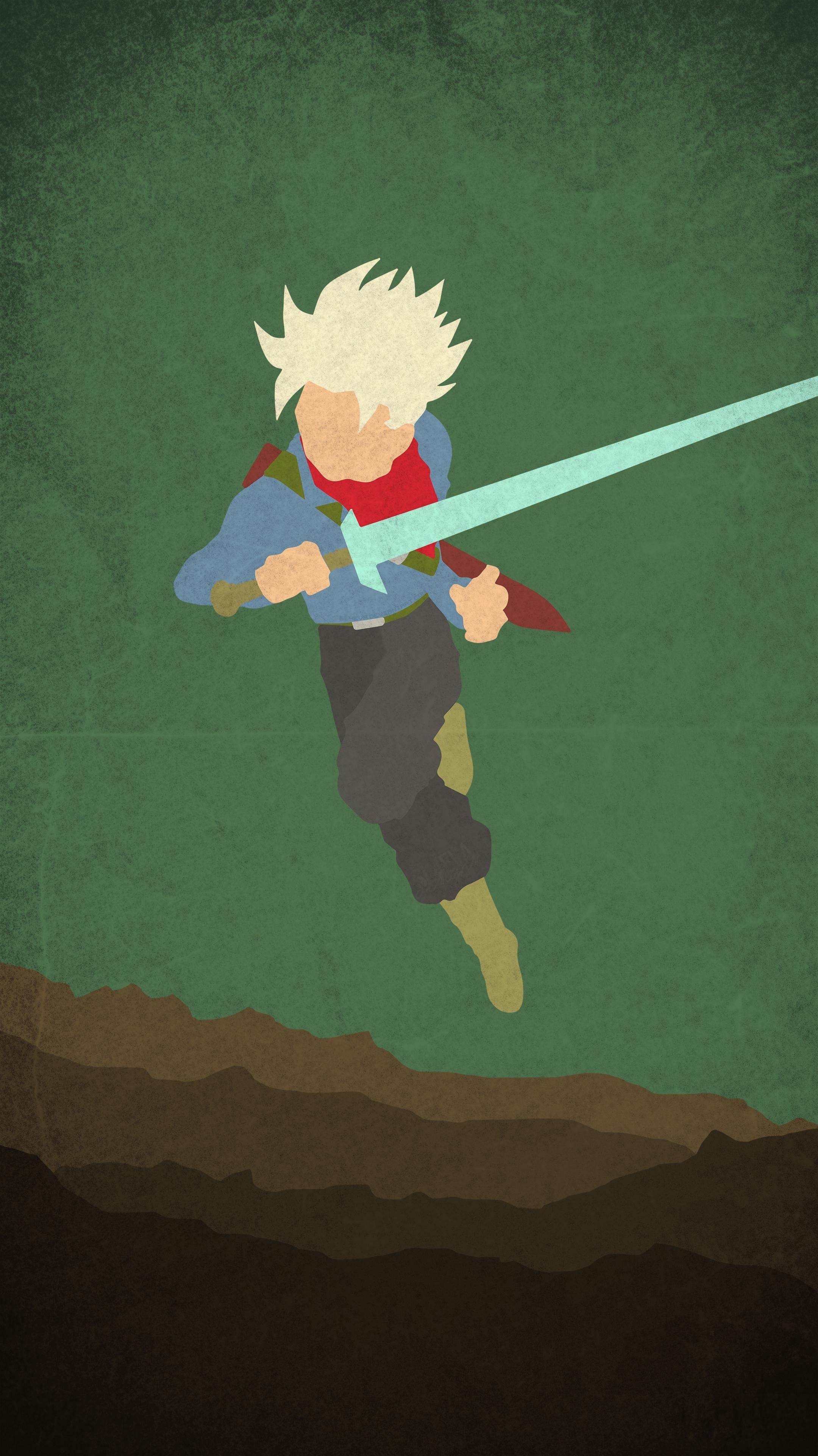 Spirit Sword Super Trunks Minimal Mobile Wallpaper
