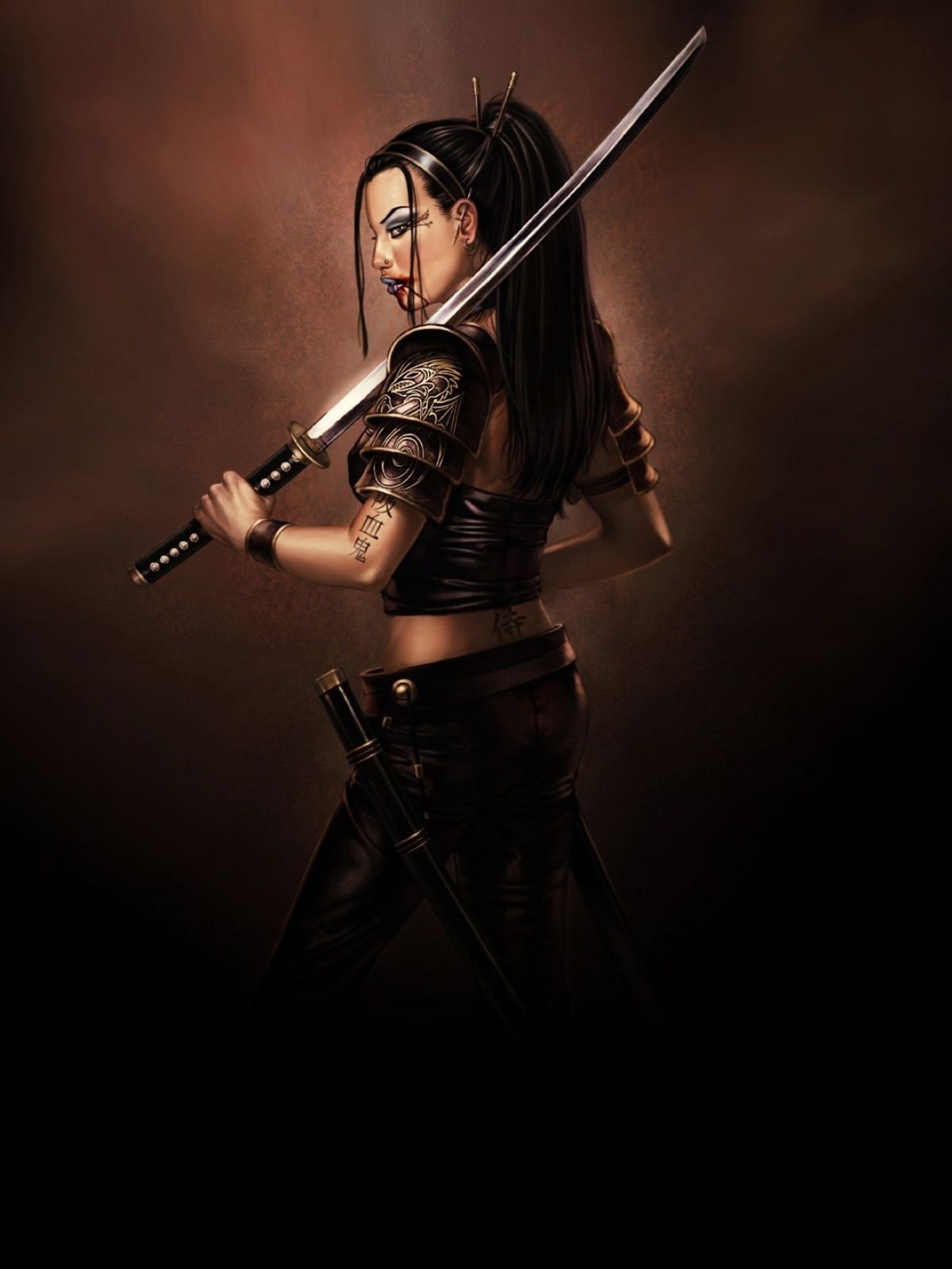 Samurai Sword Mobile Wallpaper