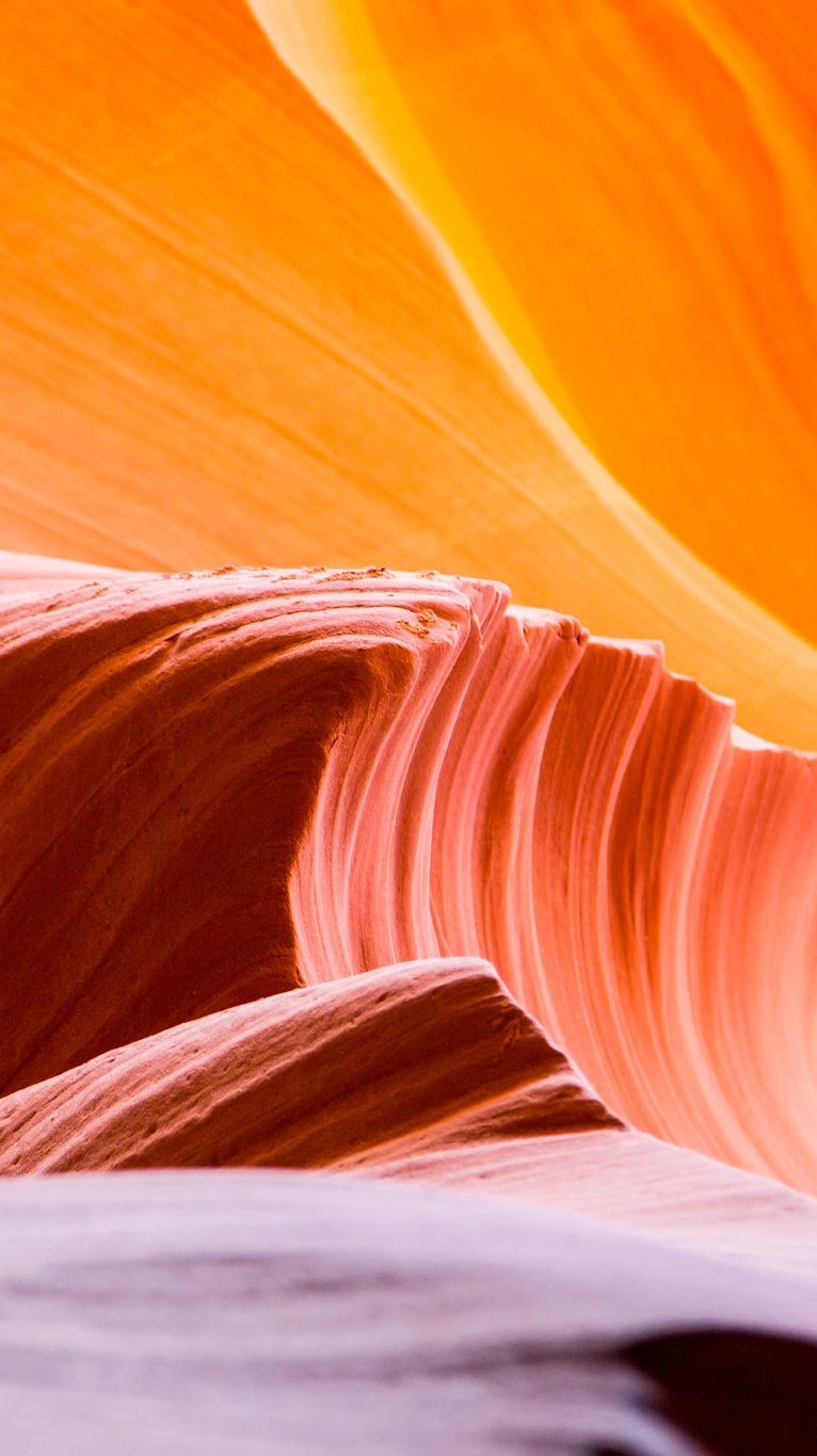 Inside Of Lower Antelope Canyon HD Desktop Wallpaper