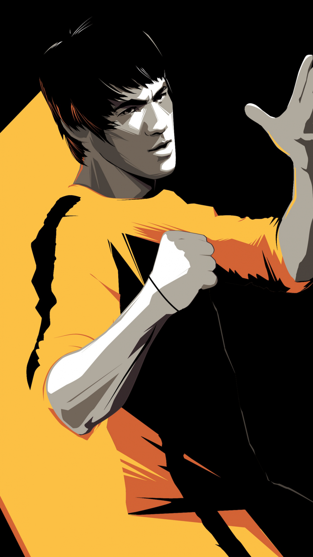 Download 1080x1920 Bruce Lee, Digital Art Wallpaper for iPhone 8
