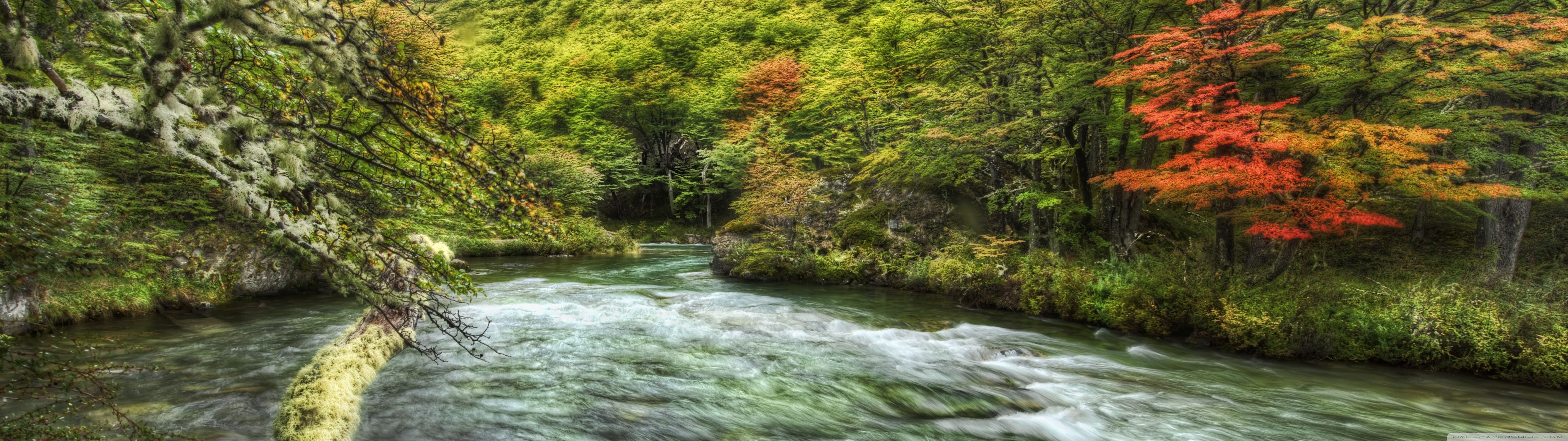 Fast Flowing River Ultra HD Desktop Background Wallpaper for 4K