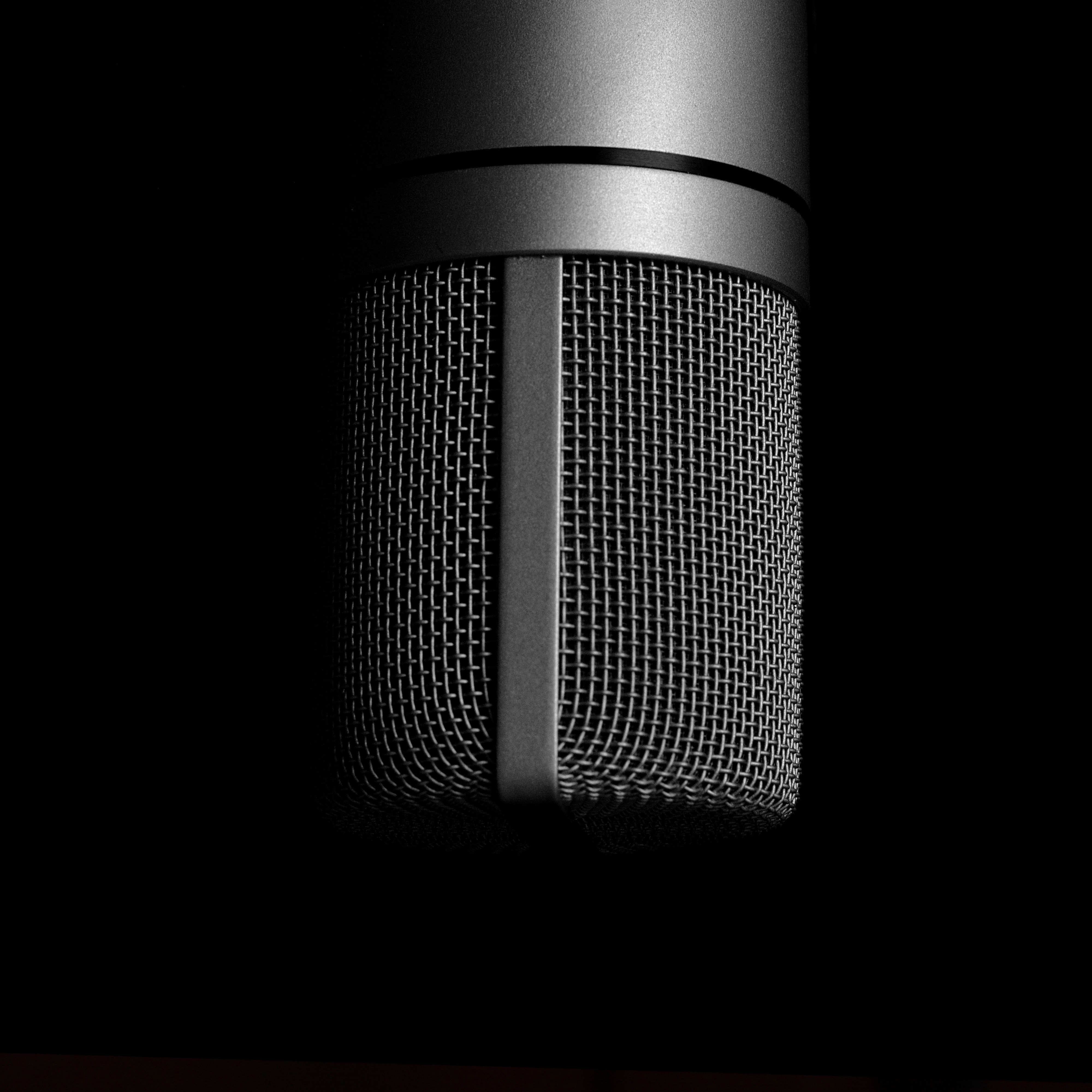 Grey Condenser Microphone Close Up Photography · Free