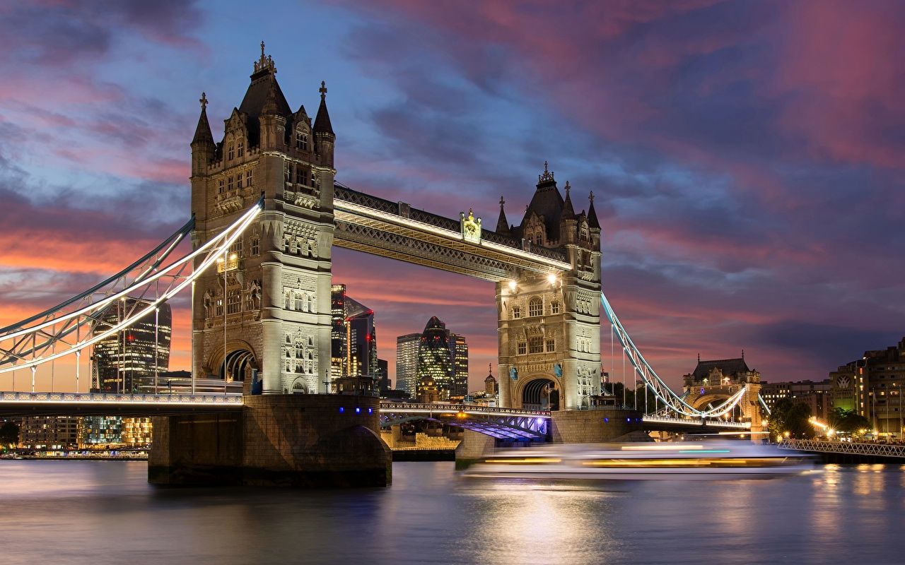 Desktop Wallpaper London England Bridges Rivers Cities