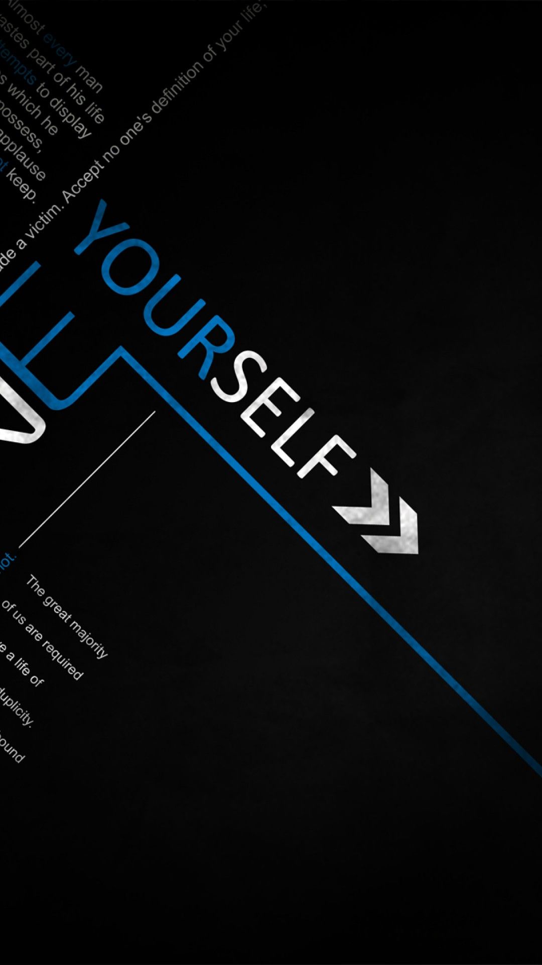 Define Yourself Success Quote Wallpaper for Desktop and Mobiles