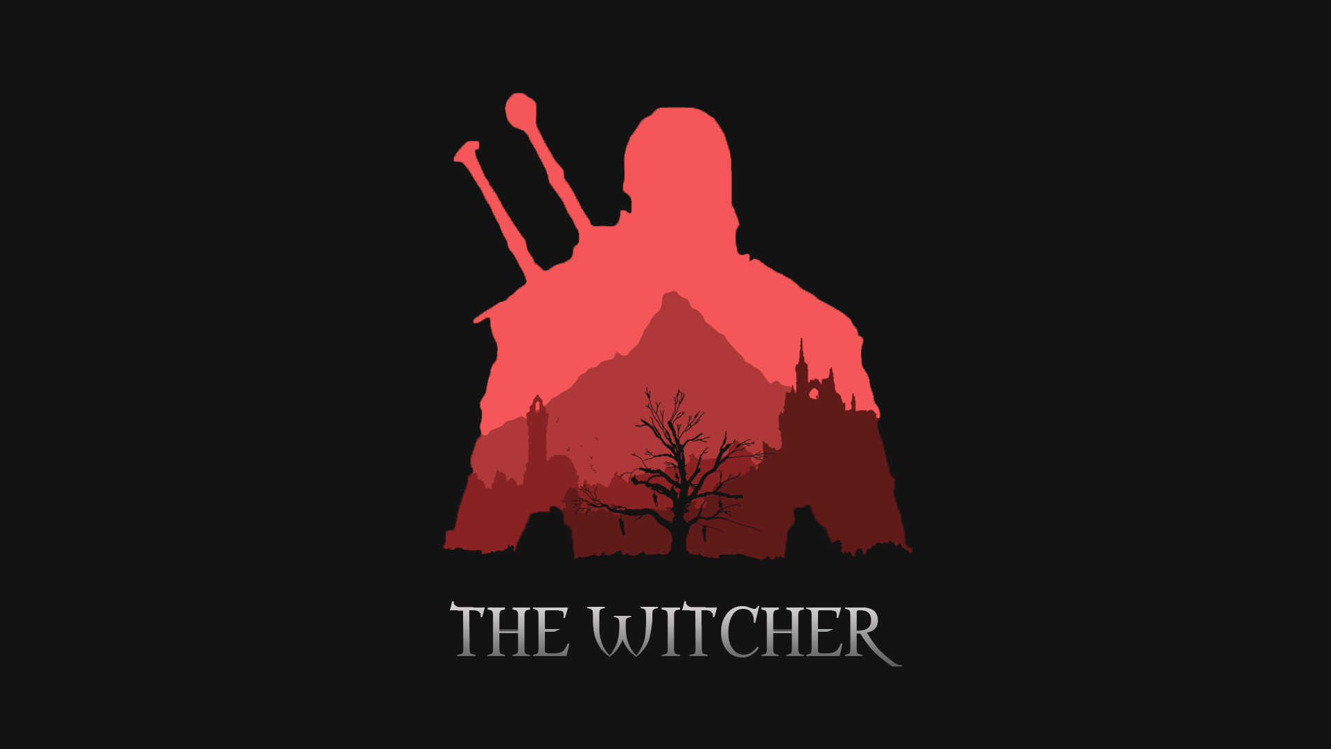 Minimalist Witcher Wallpaper (1080p)