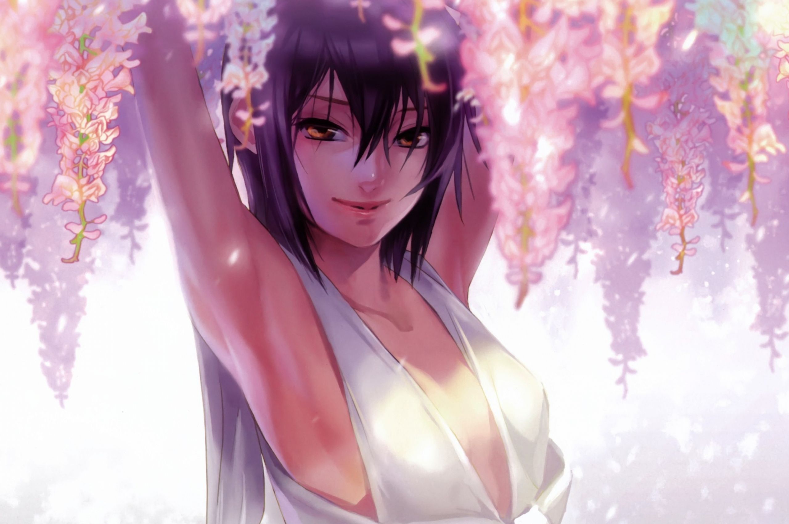 Free download Download Wallpaper 3840x2160 anime girl sun spring