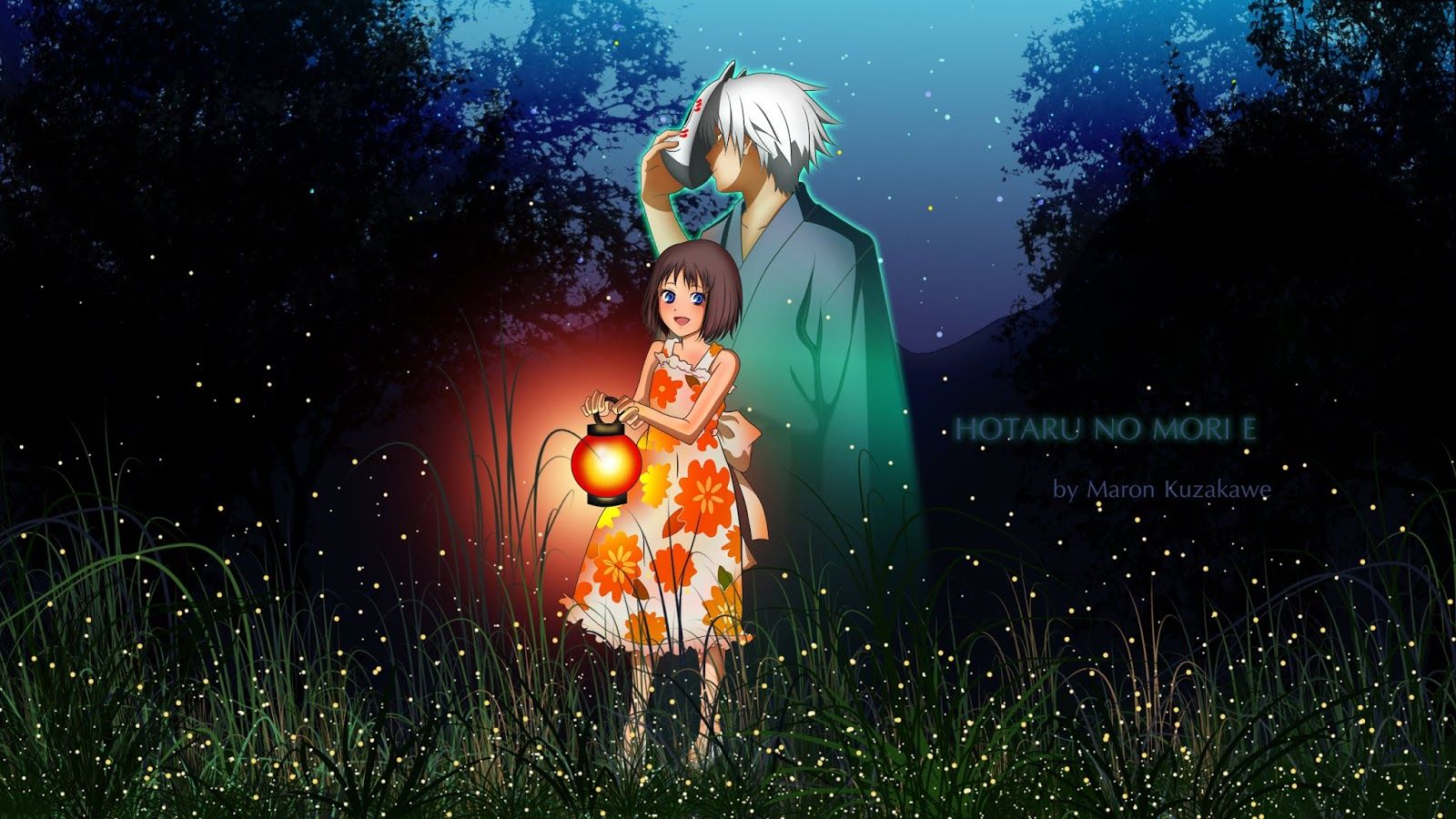 Anime The Forest Of Firefly Lights Wallpapers - Wallpaper Cave