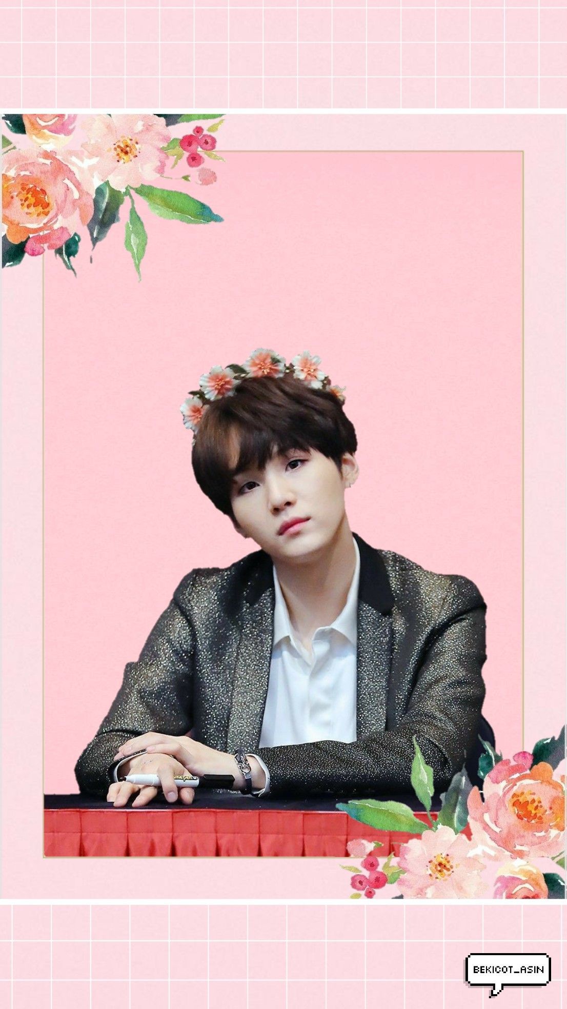 Flower and yoongi is a total beauty ❤ #wallpaper #yoongi #min