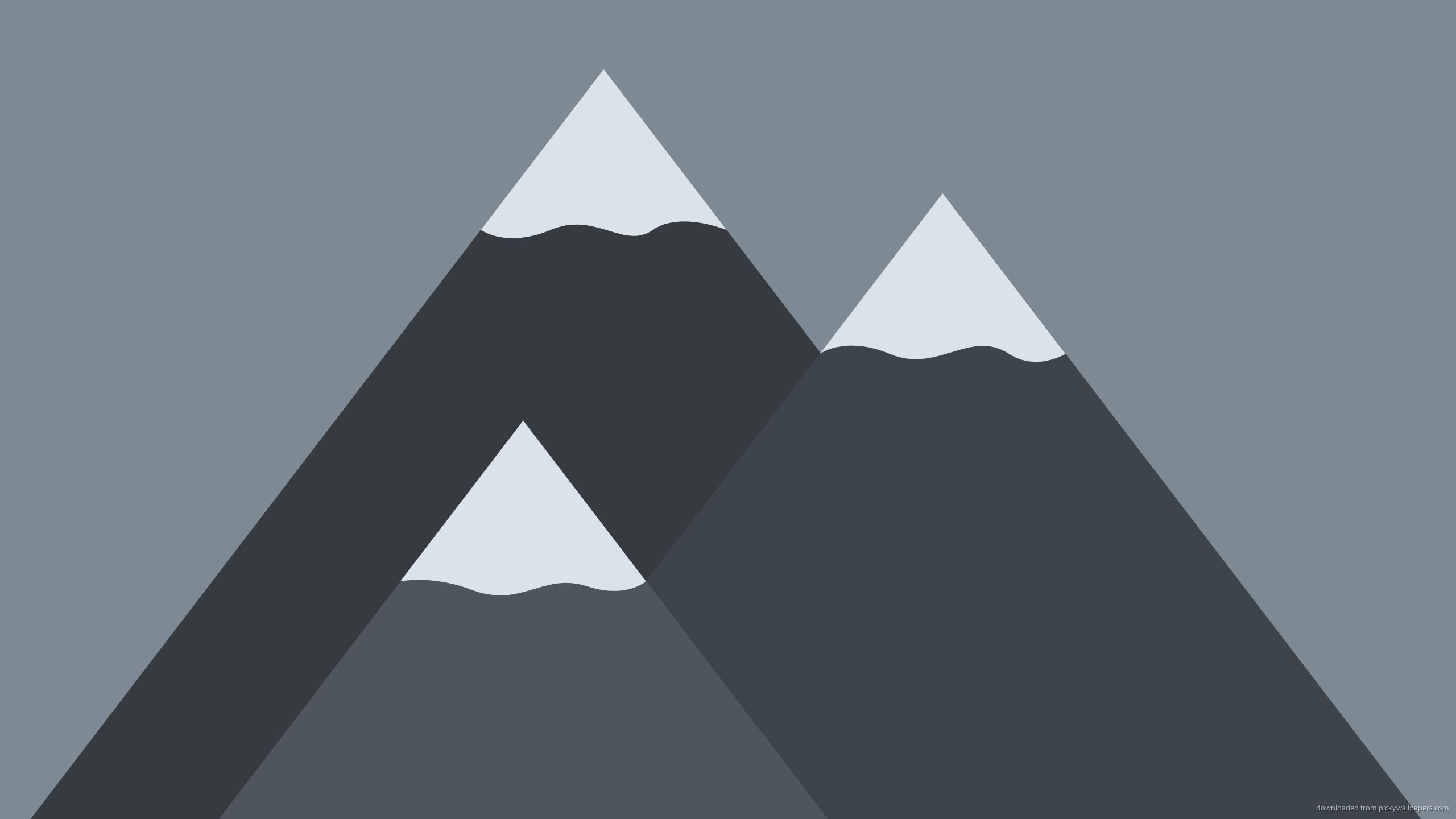 Grayscale Wallpaper Wallpaper Mountains Minimal, HD