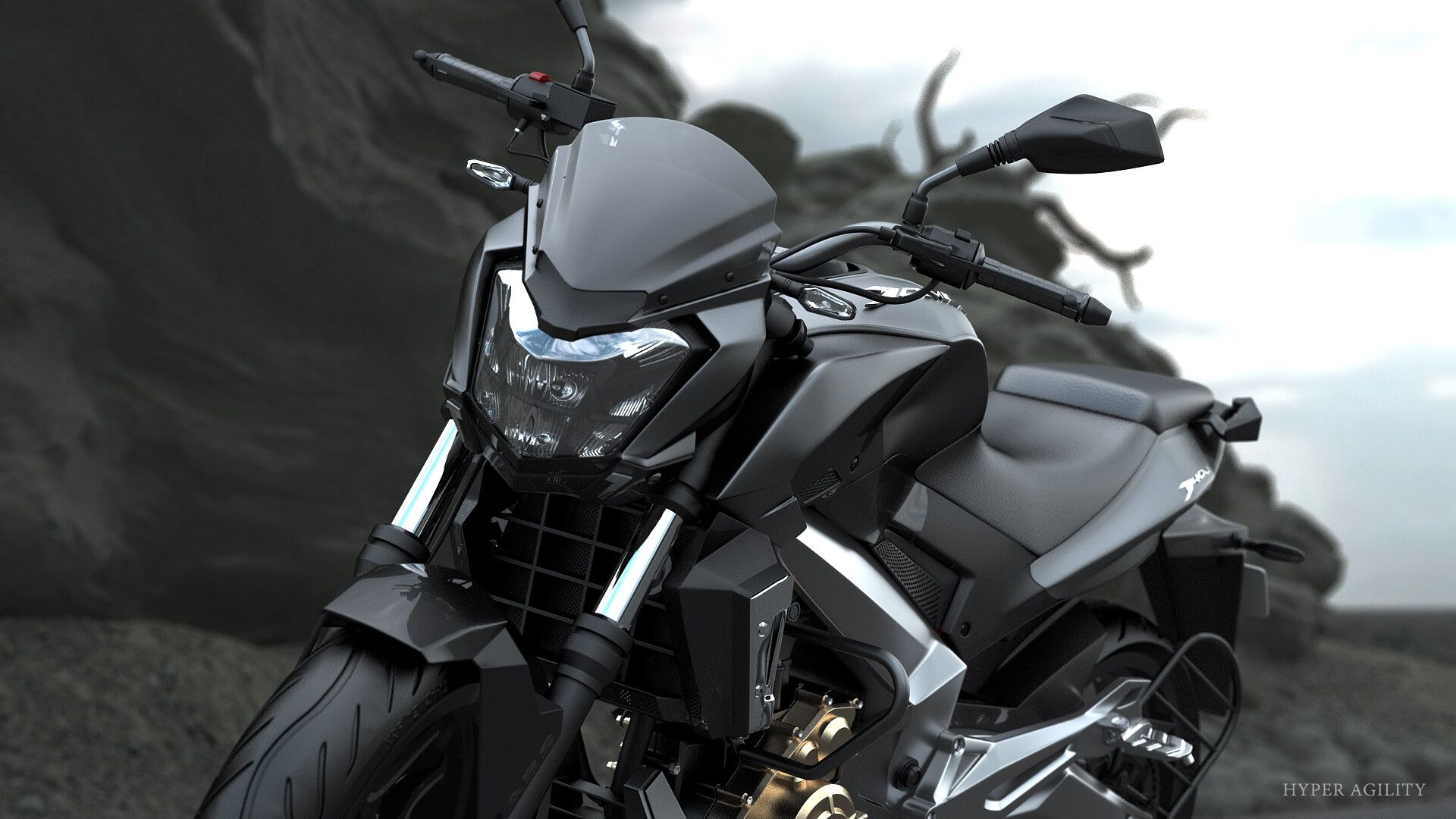 Bajaj Dominar 400 3D product packshot, Arsi Siddiquee