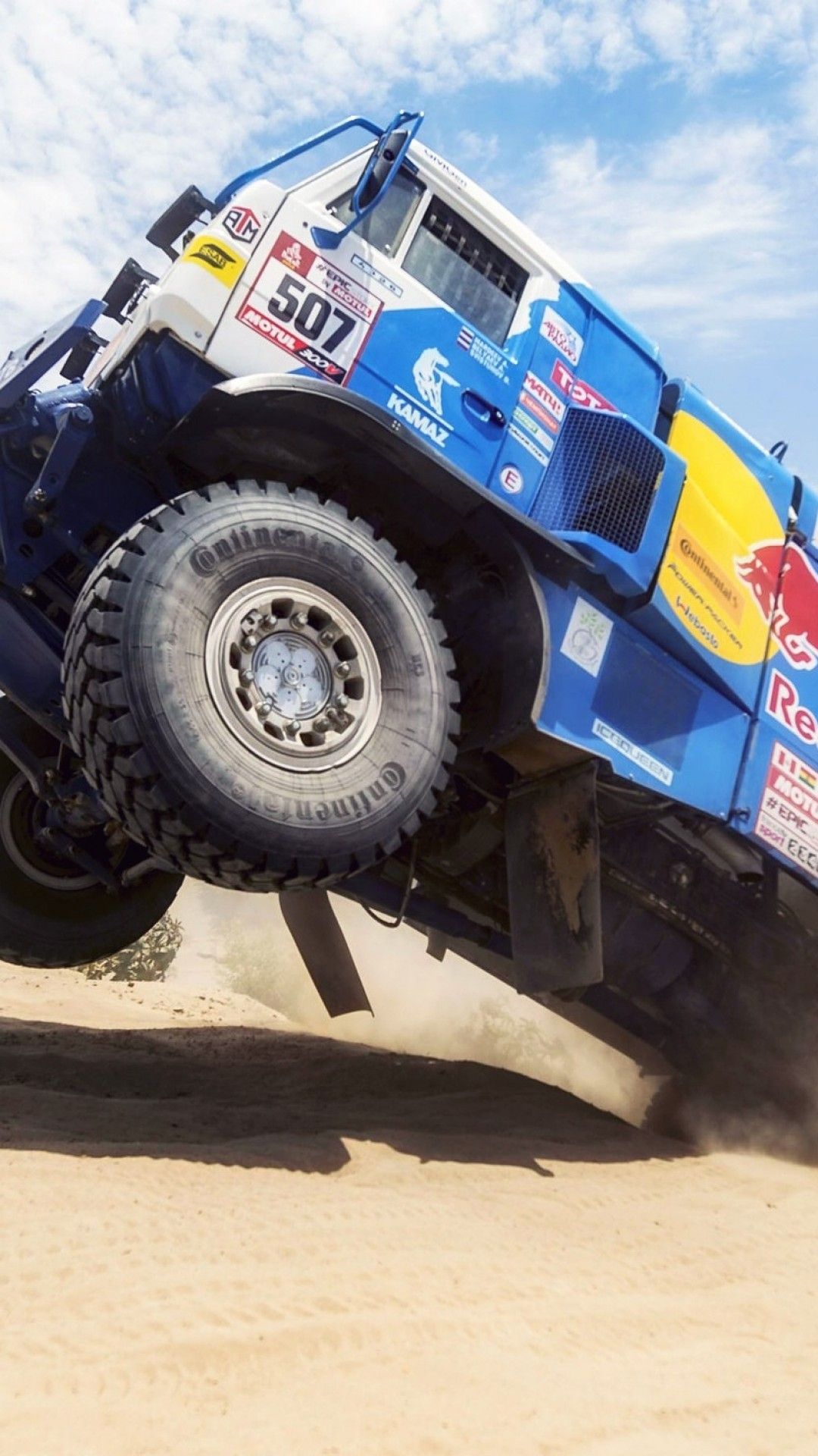 Download 1080x1920 Dakar Rally, Desert, Racing Cars, Sports