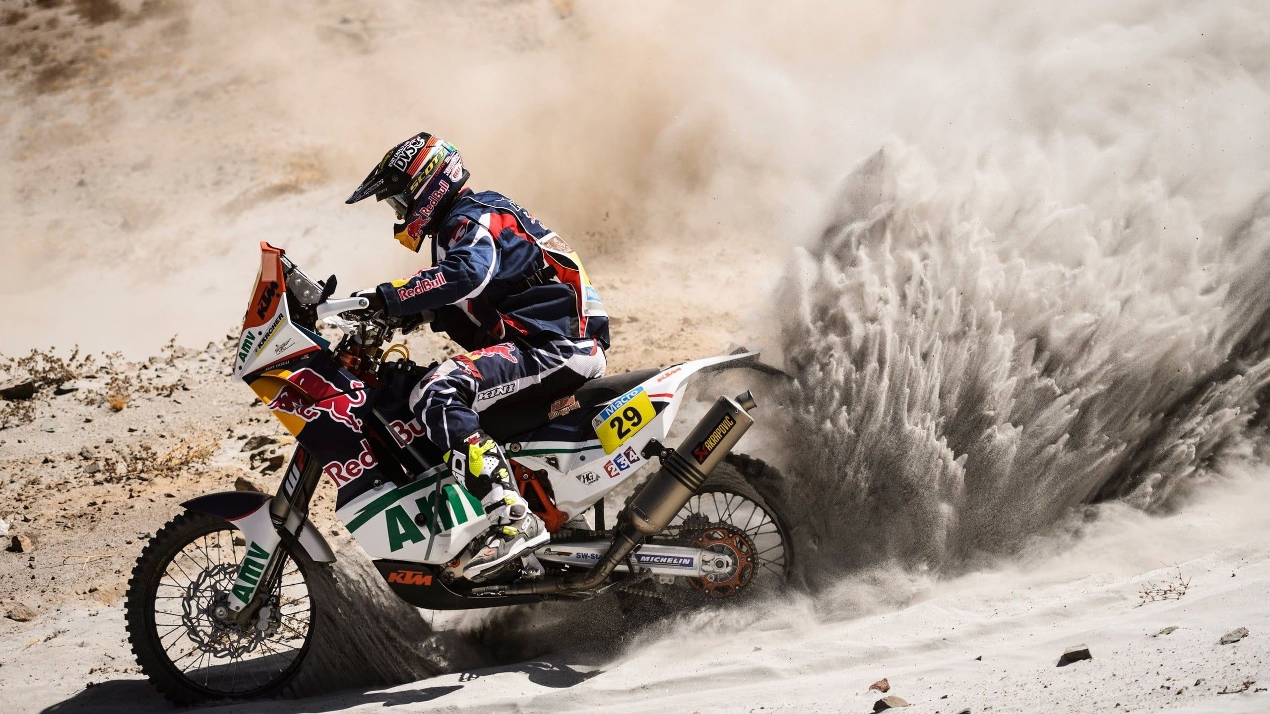White And Black Off Road Motorcycle, Motorcycle, KTM, Red Bull