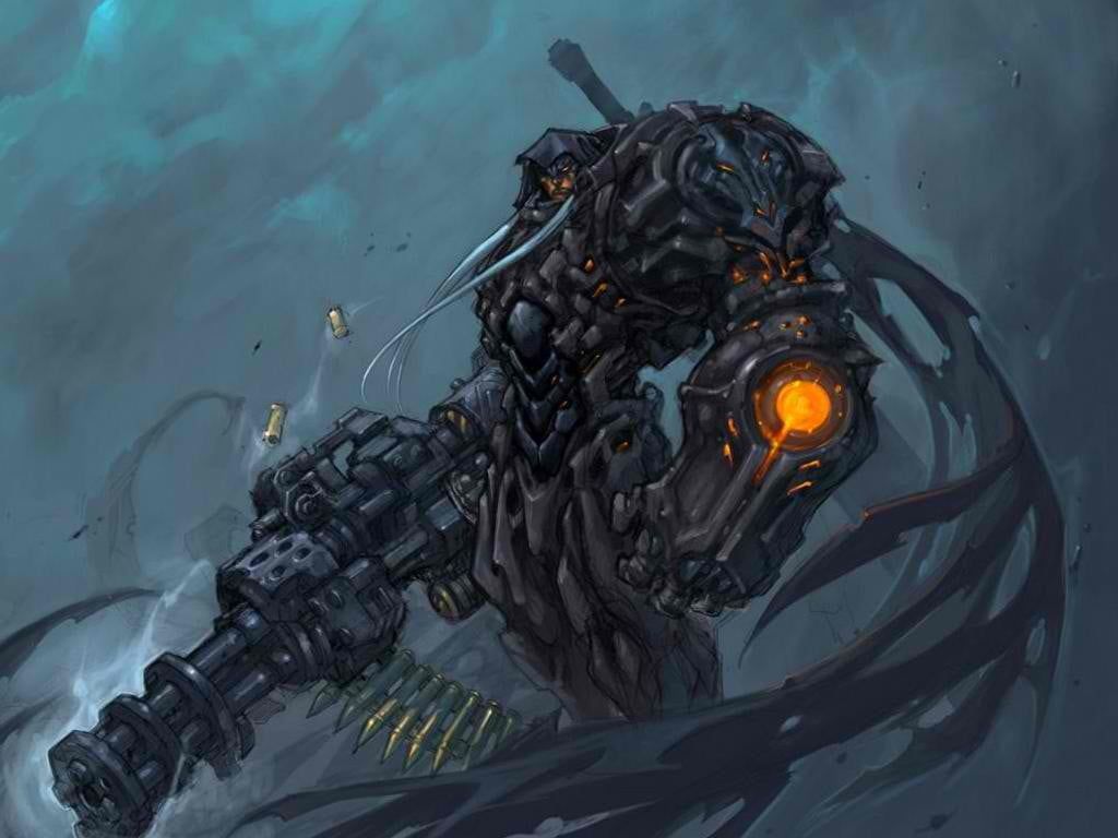 Black and gray corded computer mouse, Darksiders, war, death, Four