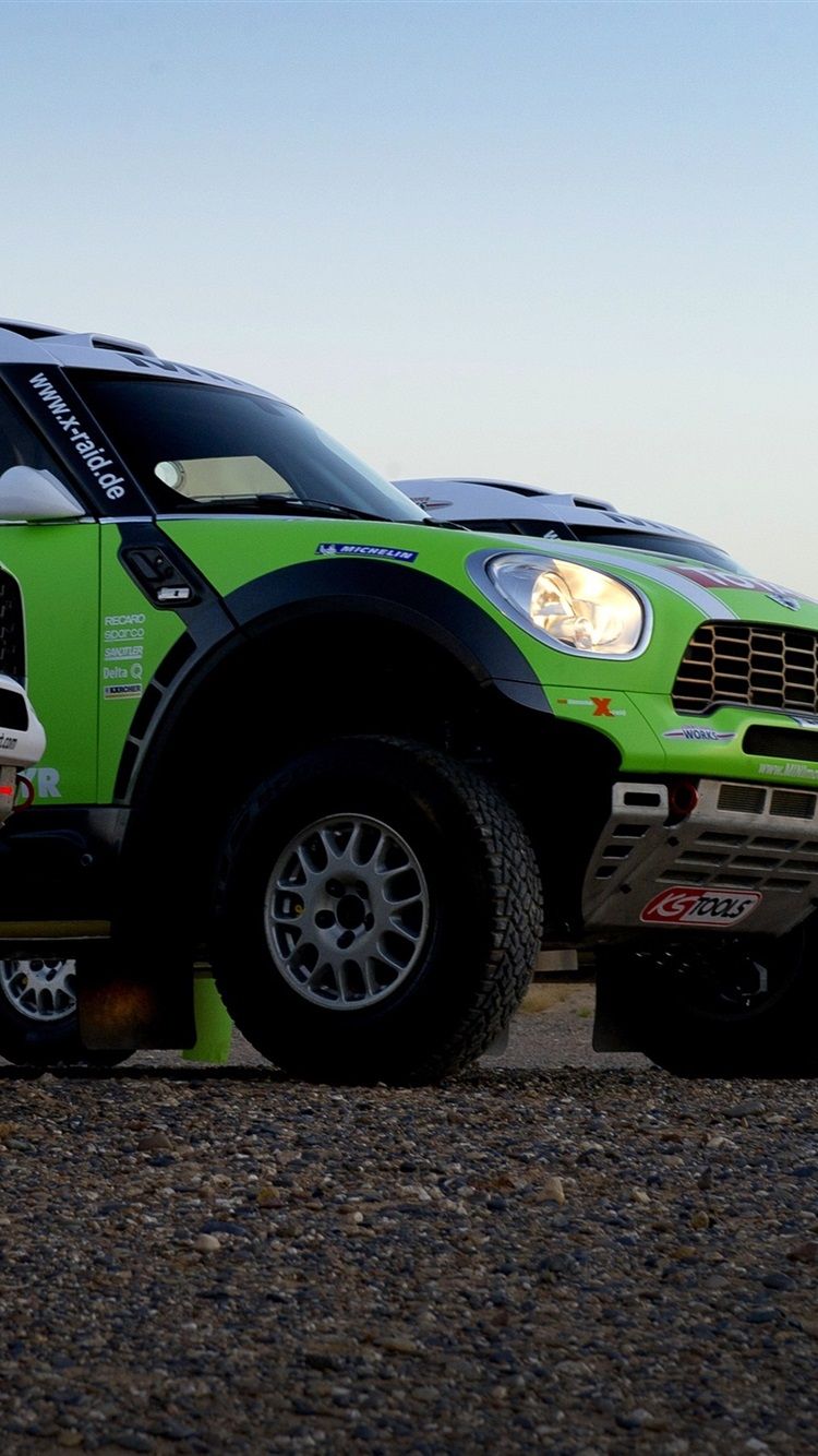 Mini Cooper Cars, Dakar Rally 750x1334 IPhone 8 7 6 6S Wallpaper