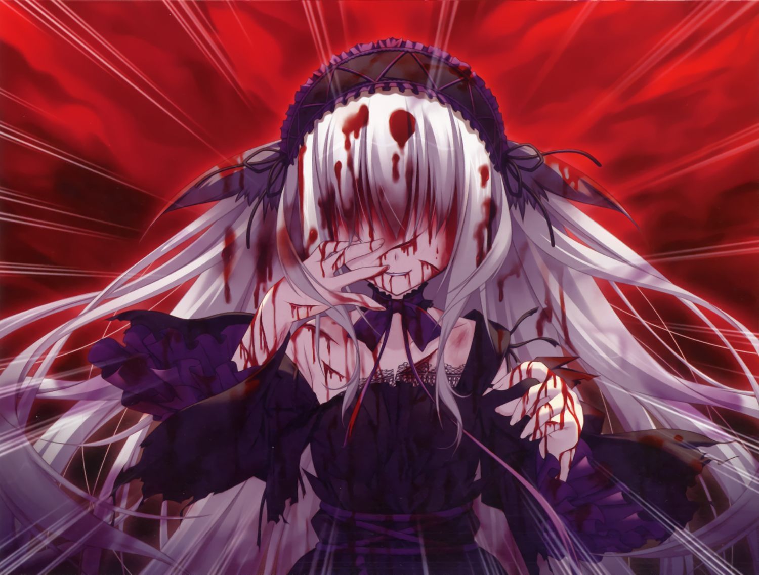 Female Crying Blood Anime Wallpapers - Wallpaper Cave