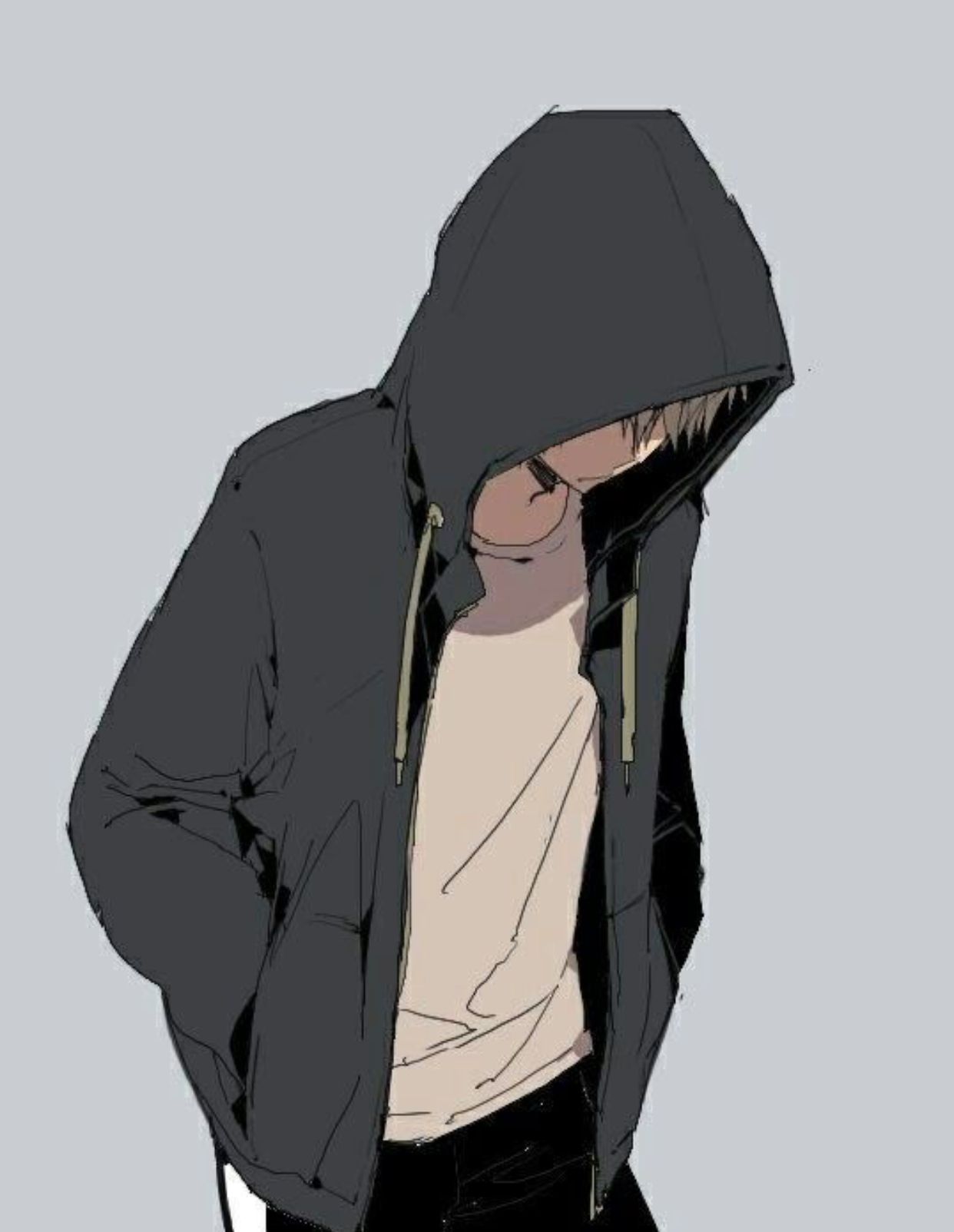 Anime Boy With Hoodie Base