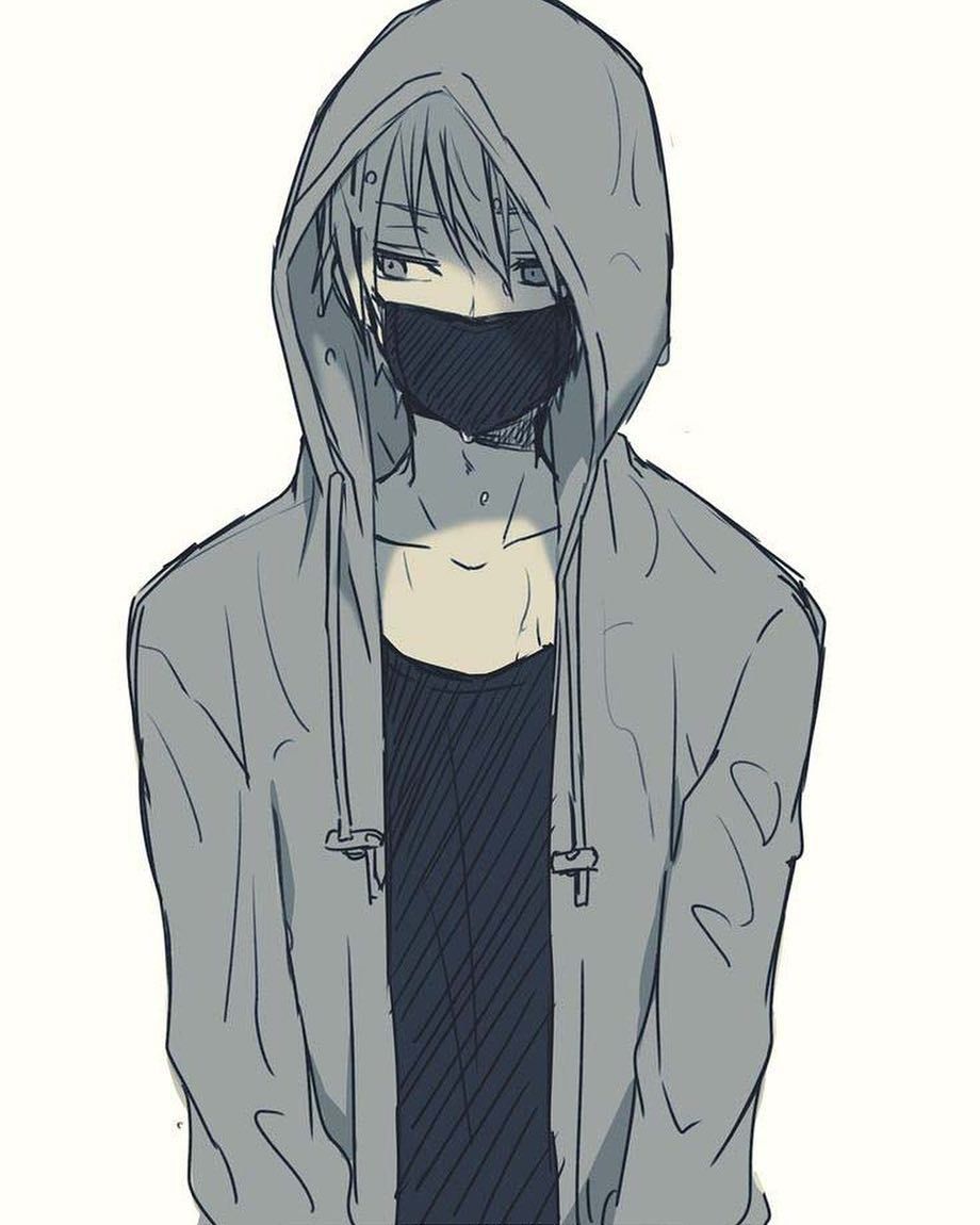 anime boys with hoodies