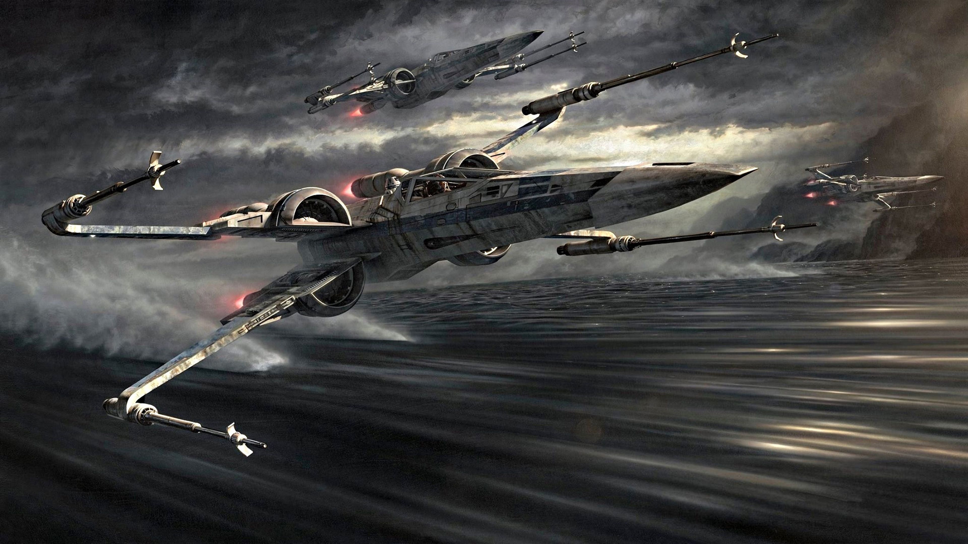 Star Wars Episode The Force Awakens X Wing Artwork By Jerry HD Wallpaper For Desktop, Wallpaper13.com