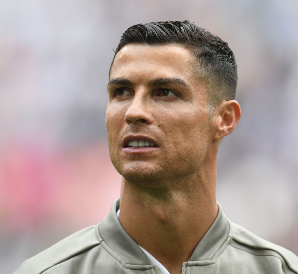 TURIN, ITALY 16: Cristiano Ronaldo of Juventus looks