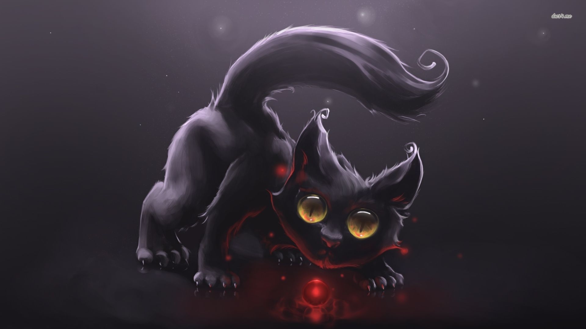 Cartoon cat dragon. Dark fantasy Generative AI Stock Illustration | Adobe  Stock
