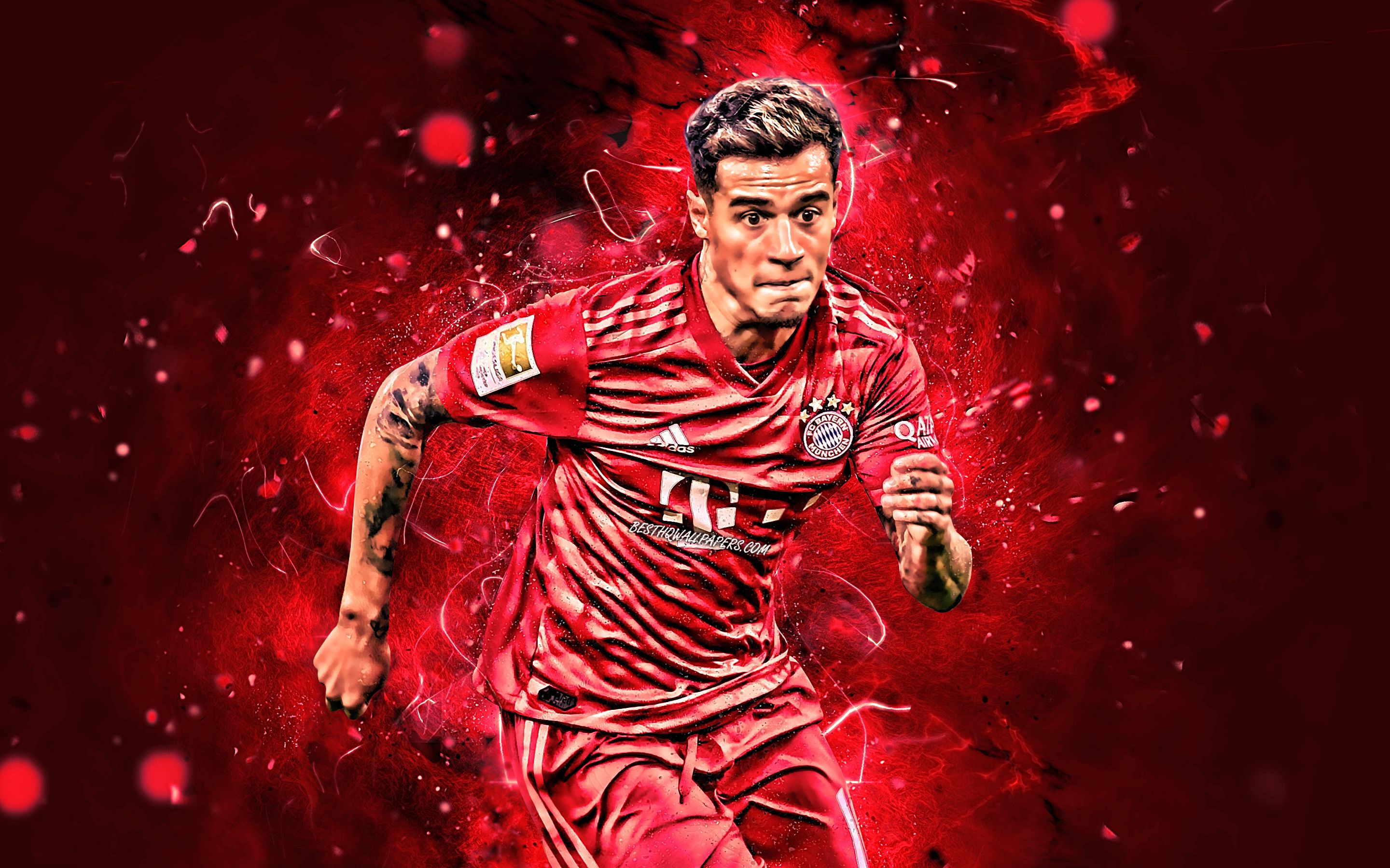 Download wallpaper Philippe Coutinho, Bayern Munich FC