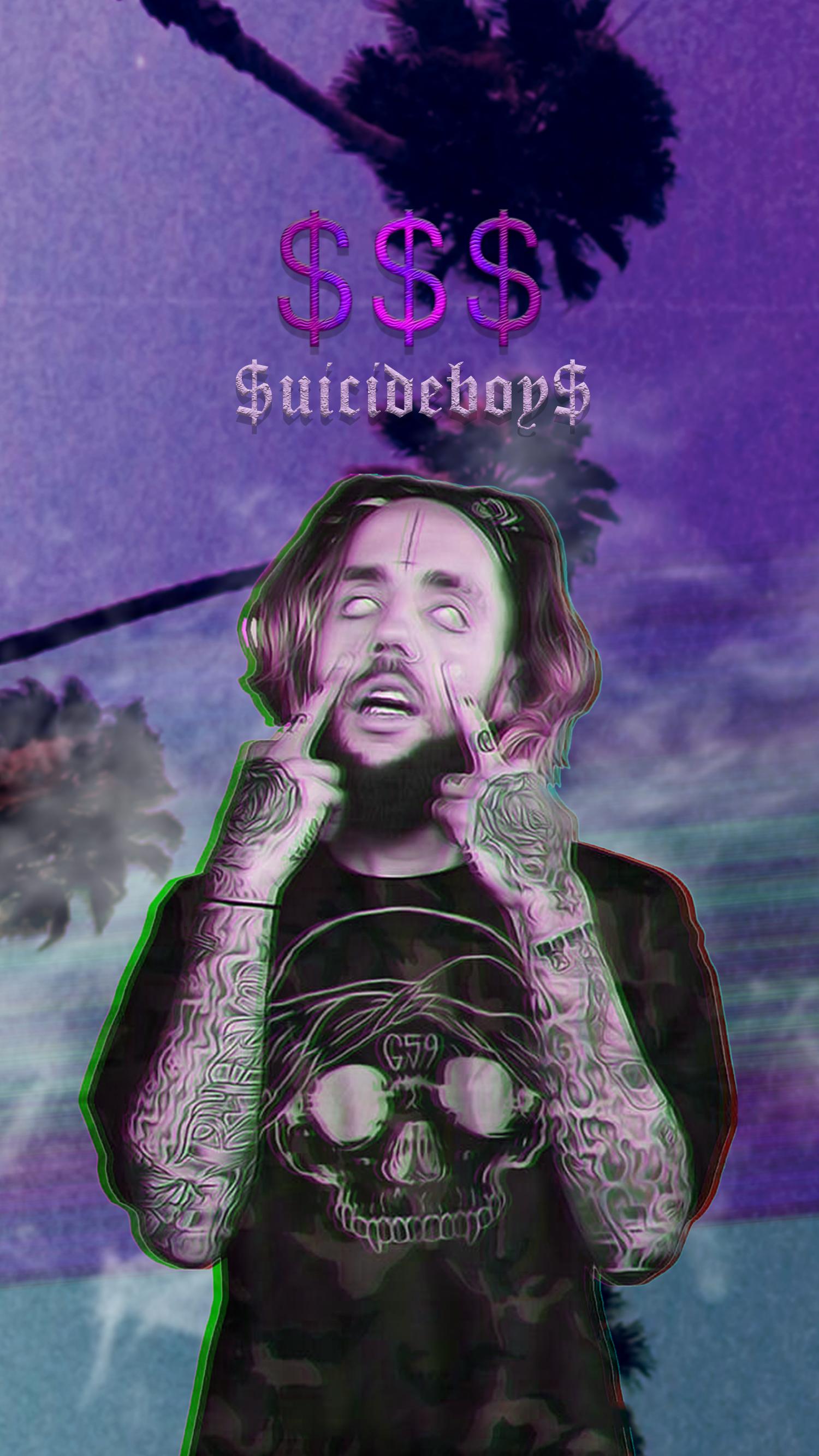 Saw a phone background for suicideboys, decided to make one as