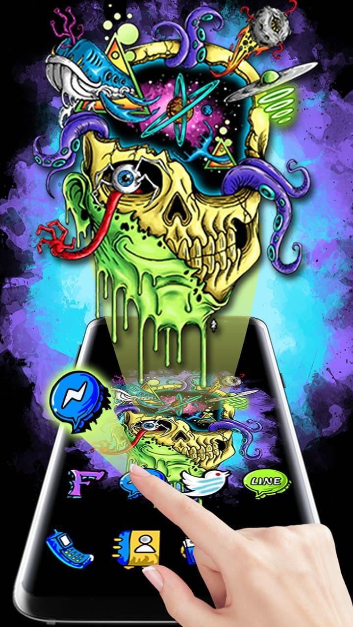 Hd Graffiti Skull Themes Live Wallpaper for Android