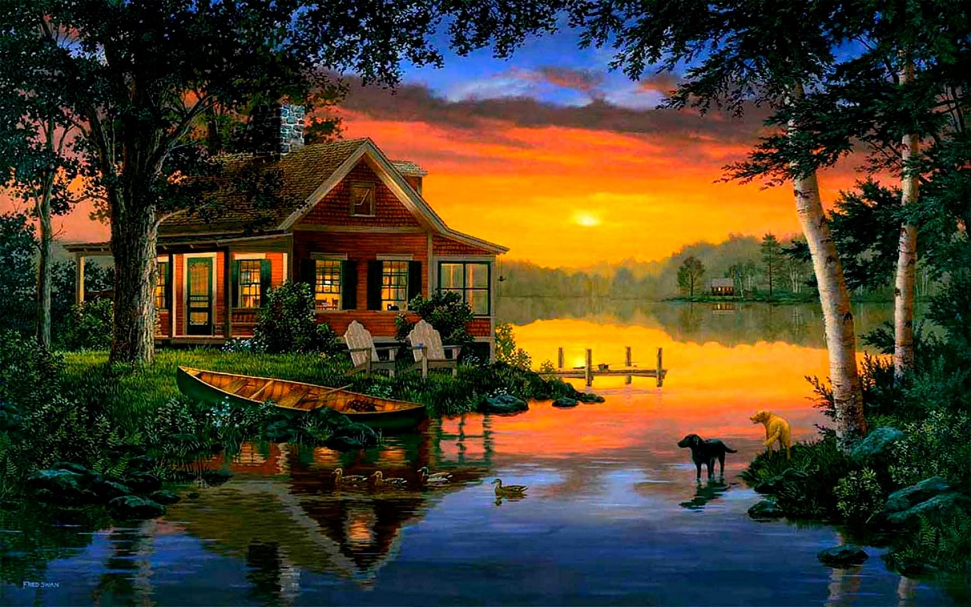 Cottage near lake rest forest calmness cottage holiday cabin lake  pond HD wallpaper  Peakpx