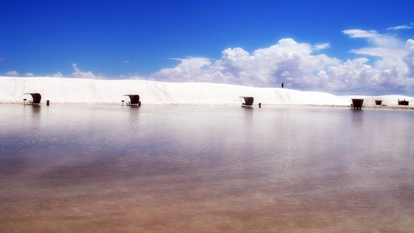 Free download Download White Sands New Mexico wallpaper 1366x768