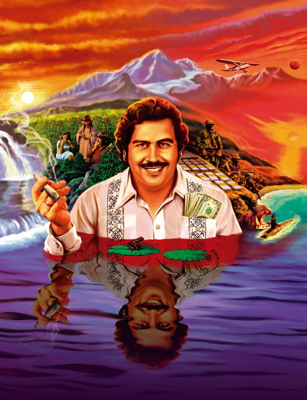 Lefgnmyi ALEC Monopolies Pablo Escobar Wallpaper HD Canvas Posters Prints  Wall Art Oil Painting Decorative Modern Home Decoration20x28 in No Frame   Amazoncomau Home