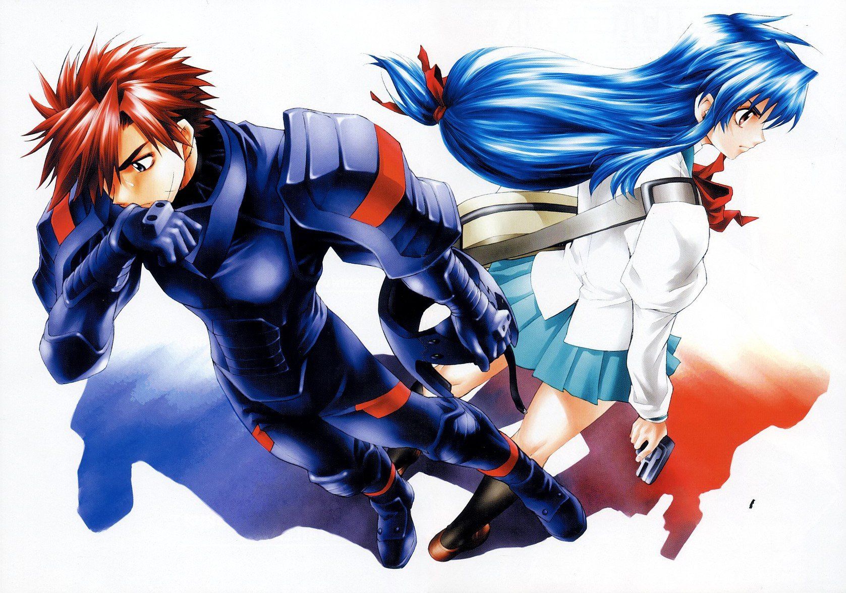 Full Metal Panic Sousuke Sagara Chidori Kaname Wallpaperá