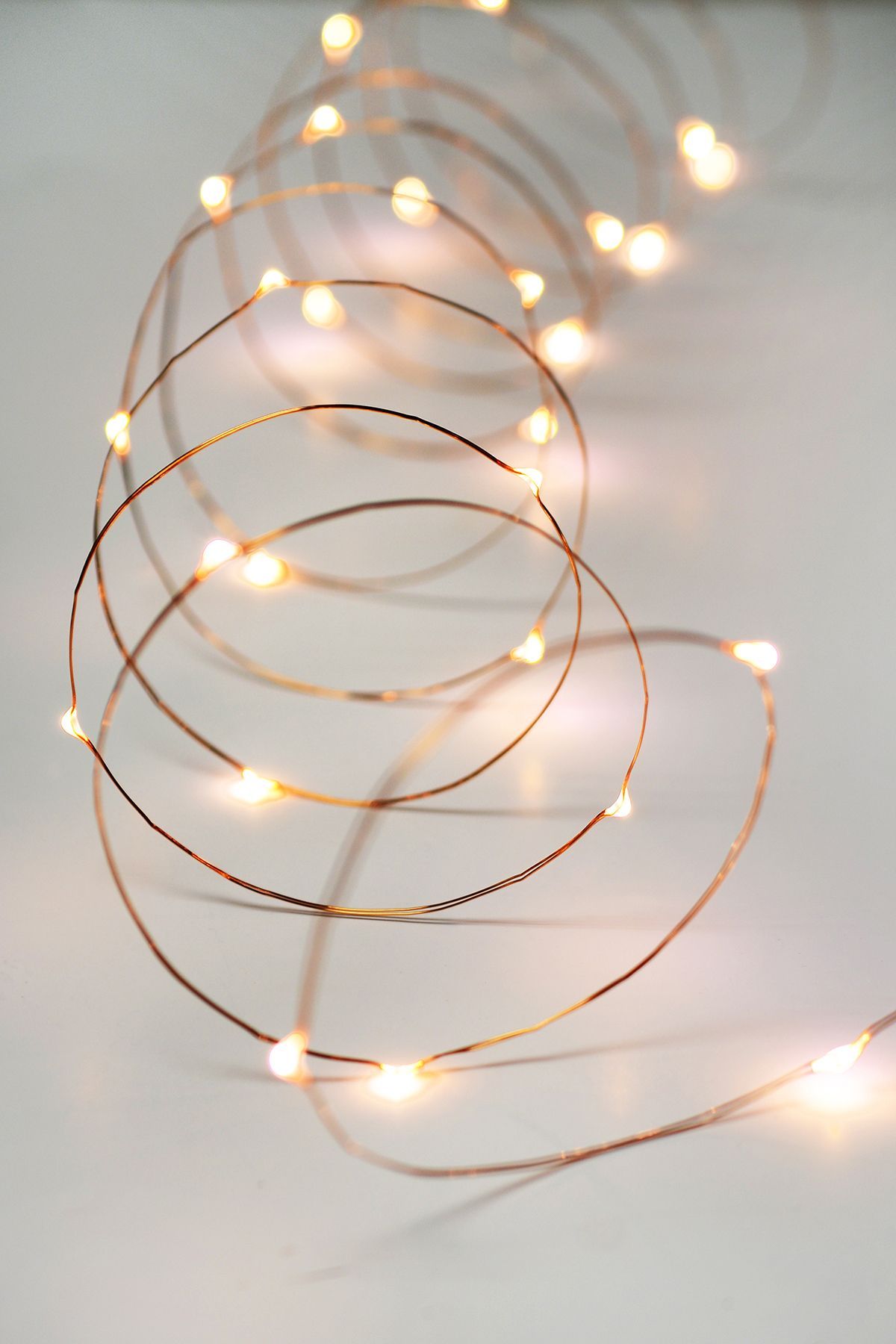 Copper Wire Fairy Lights 10 FT Outdoor Battery Operated Warm White