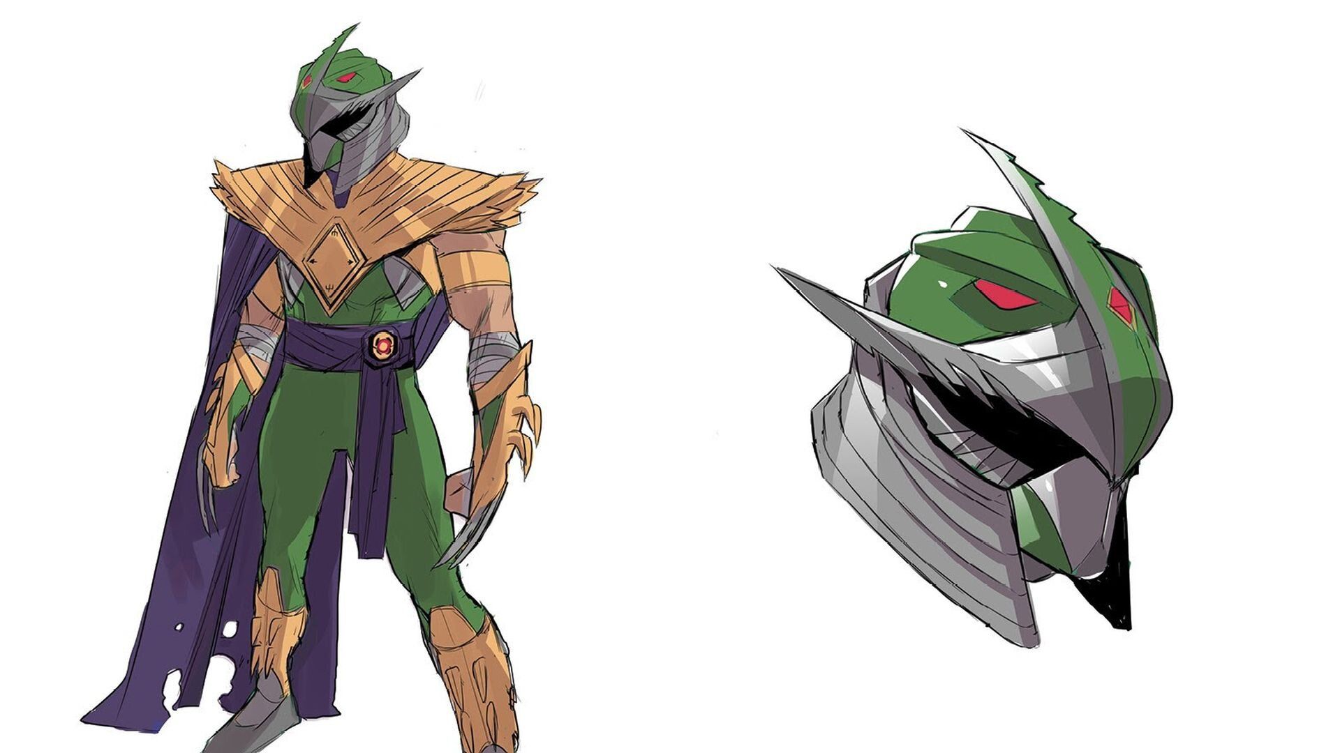 Here's a Better Look at Green Ranger Shredder from MIGHTY MORPHIN