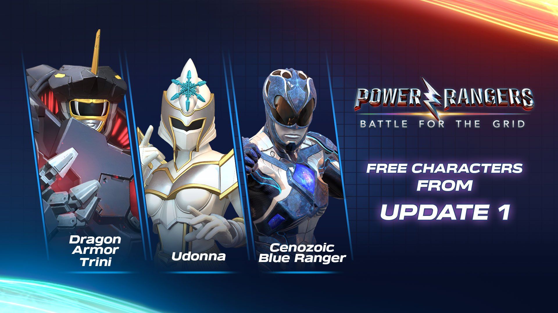 Power Rangers: Battle for the Grid free DLC characters Dragon