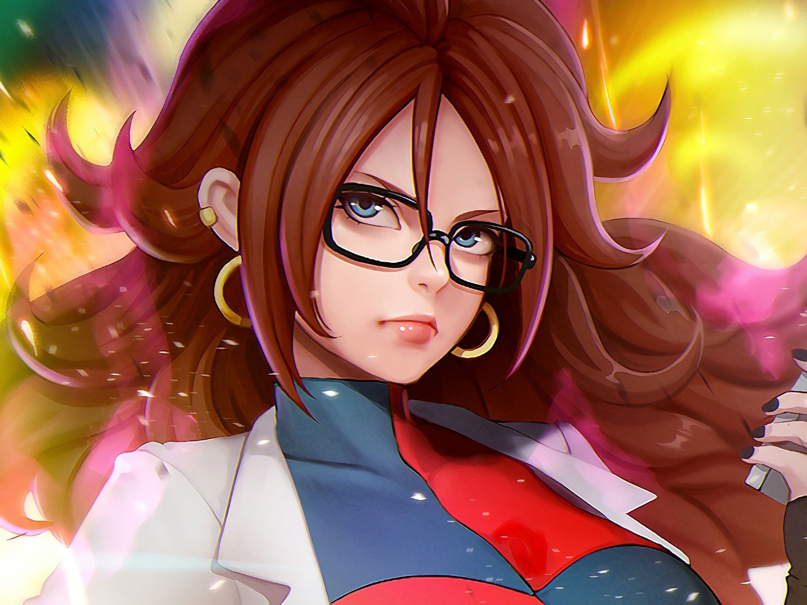 Download 1600x1200 wallpaper hot, dragon ball fighterz, android 21