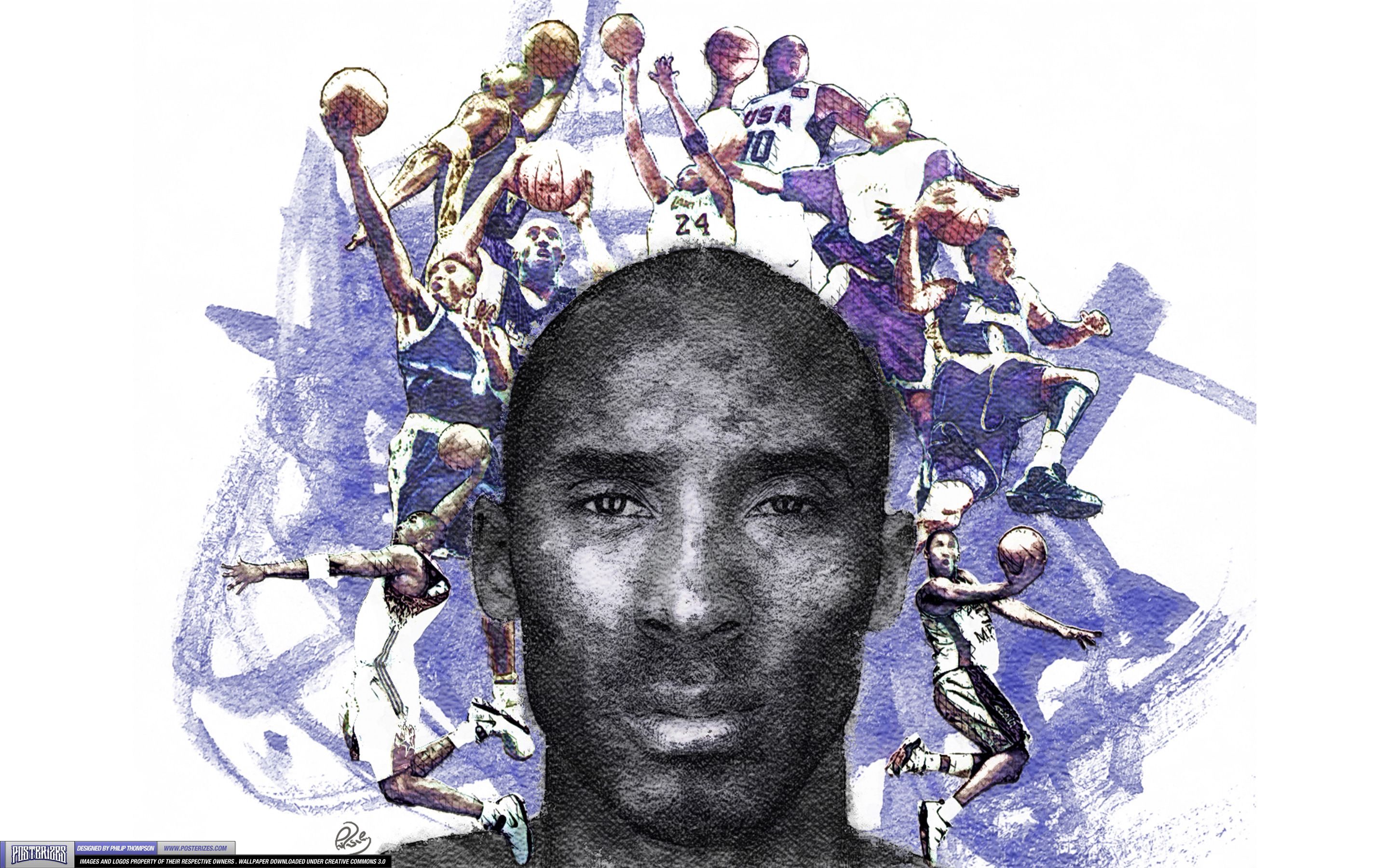 Kobe Bryant - 'Career Painting' (WALLPAPER)