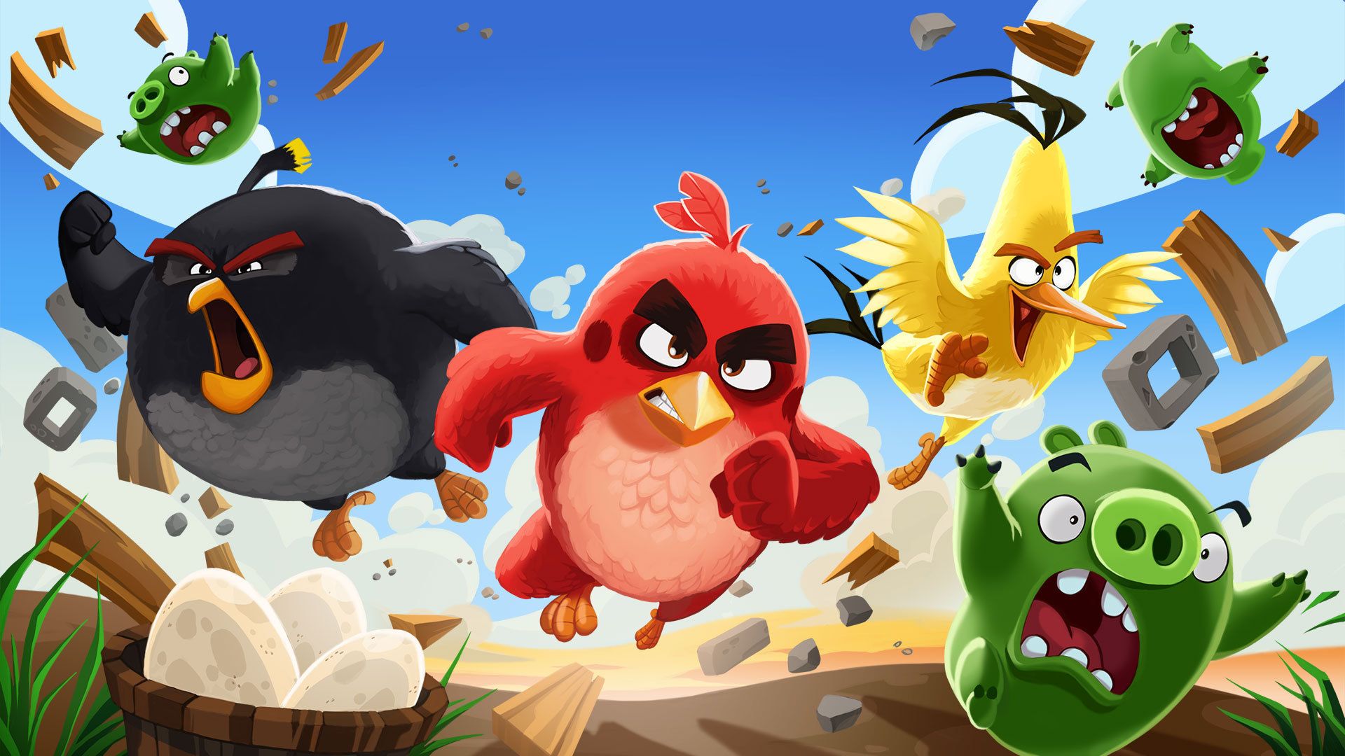 Angry Birds New Version HD desktop wallpaper, Widescreen, High