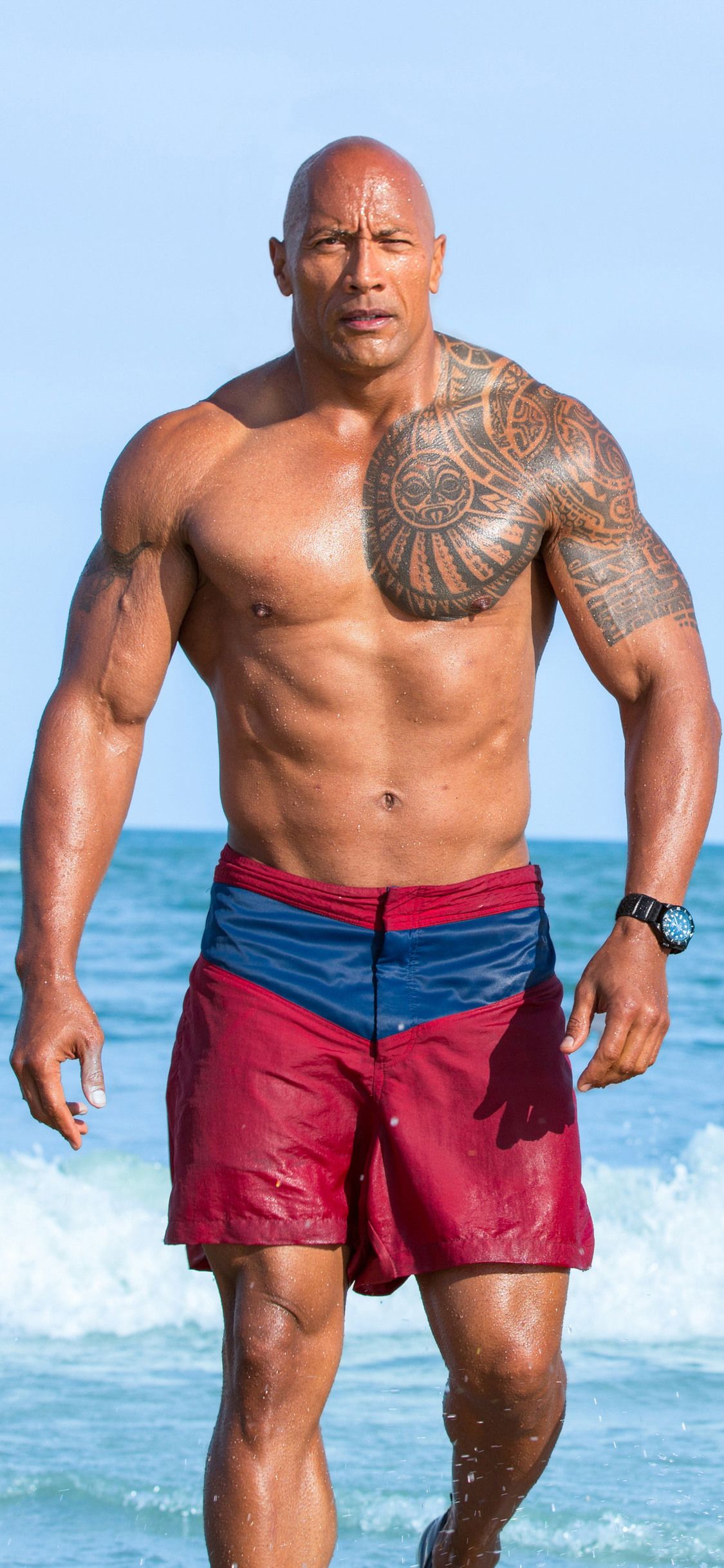 Dwayne Johnson And Zac Efron In Baywatch 5k Johnson