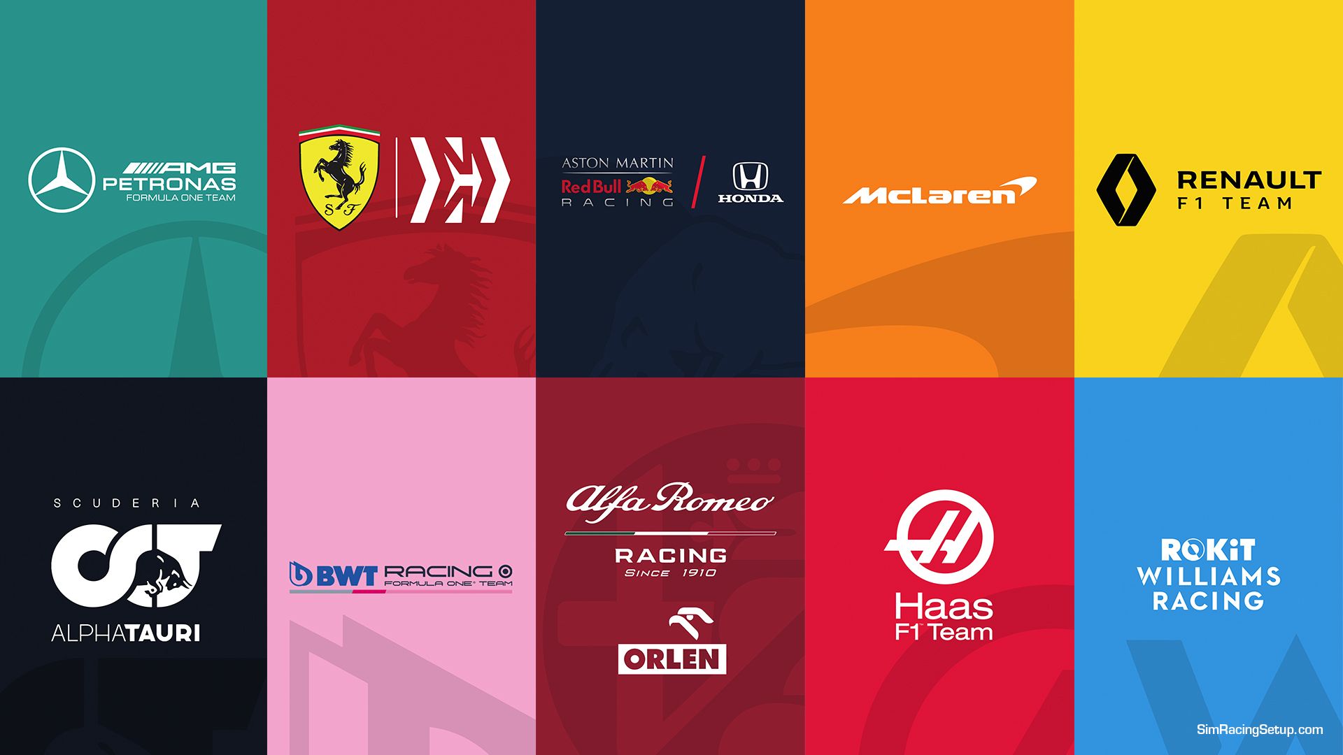 F1 2020 All Teams HD Desktop Wallpaper Free Download