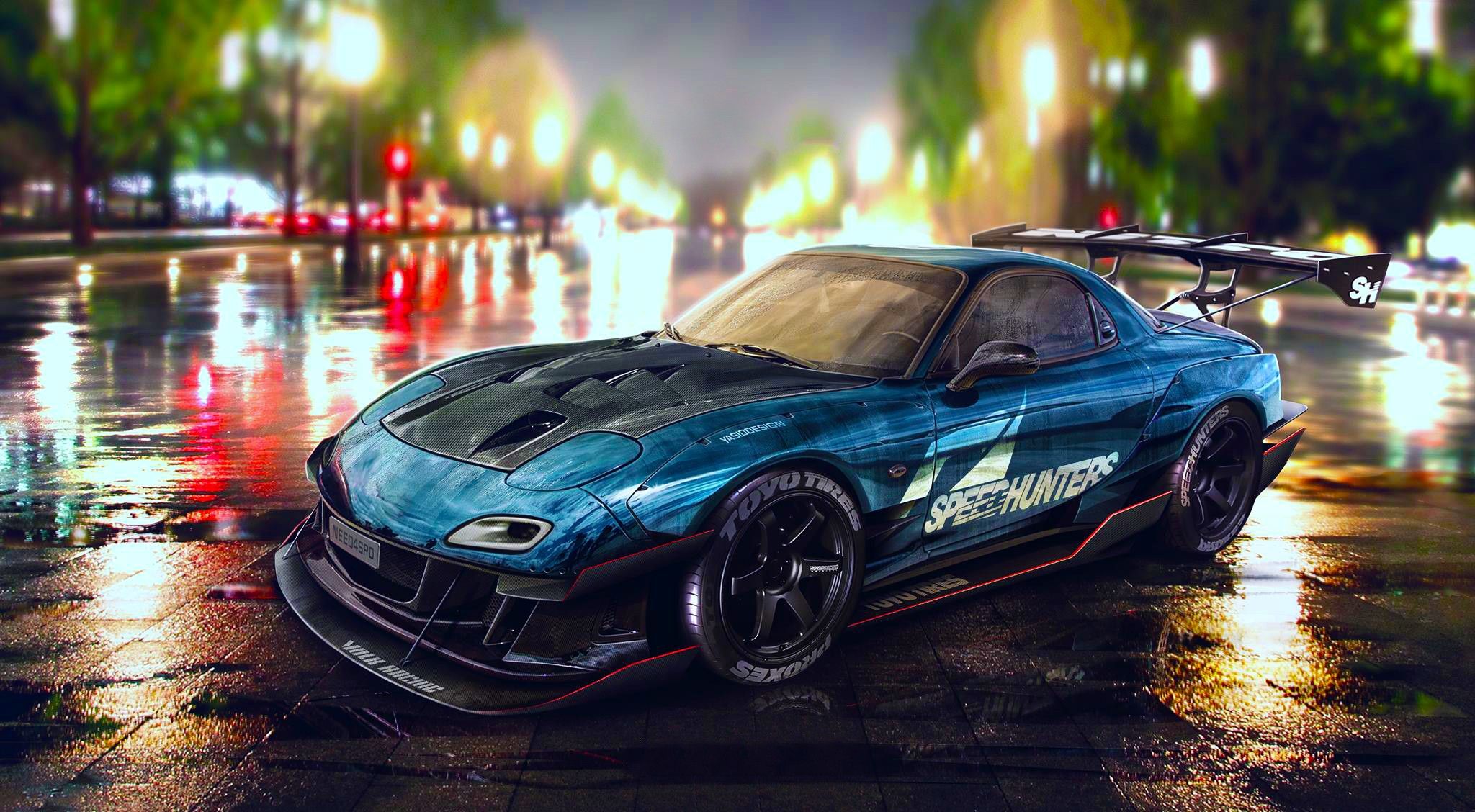 car, Mazda RX Tuning, Need For Speed Wallpaper HD / Desktop