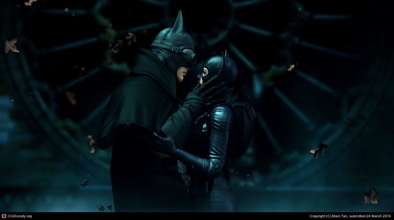 I like this take on Batman and Catwoman (1080p wallpaper)