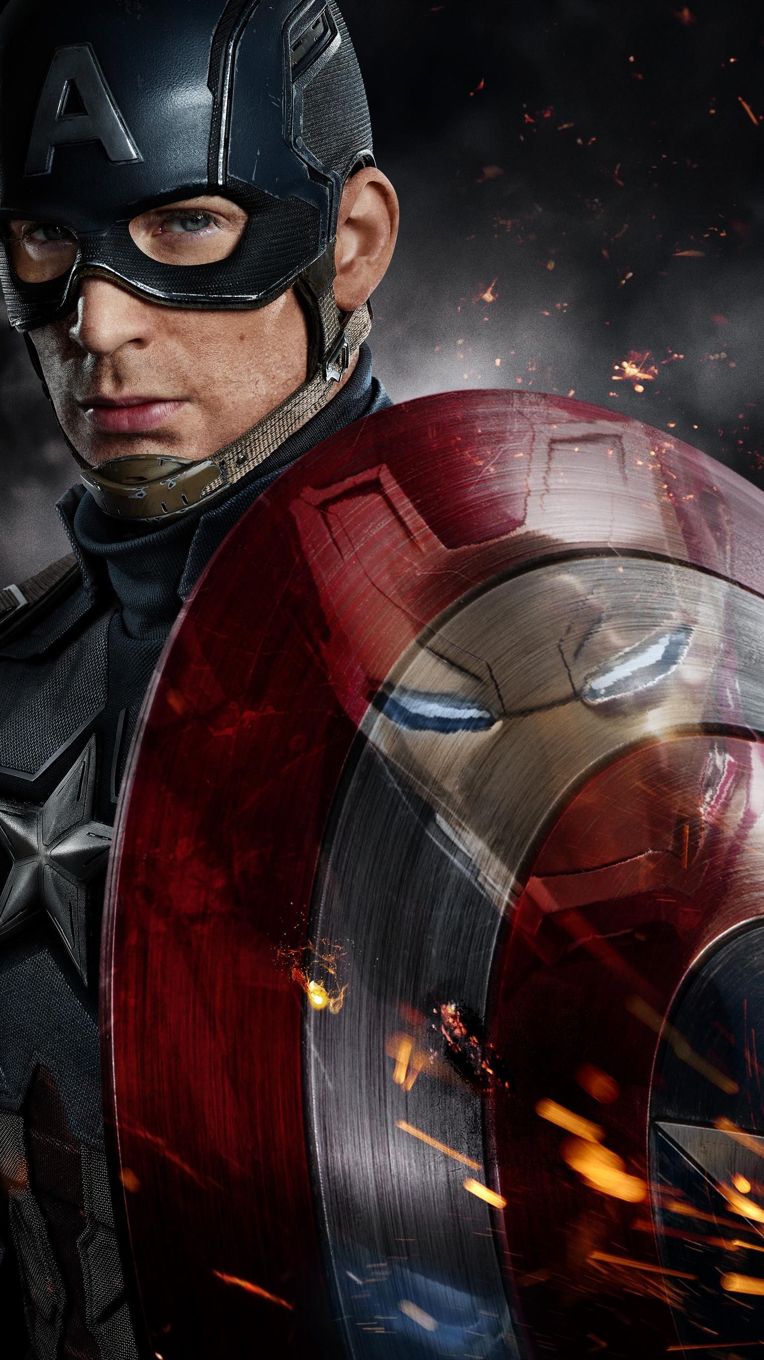 Captain America: Civil War (2016) Phone Wallpaper. Marvel captain