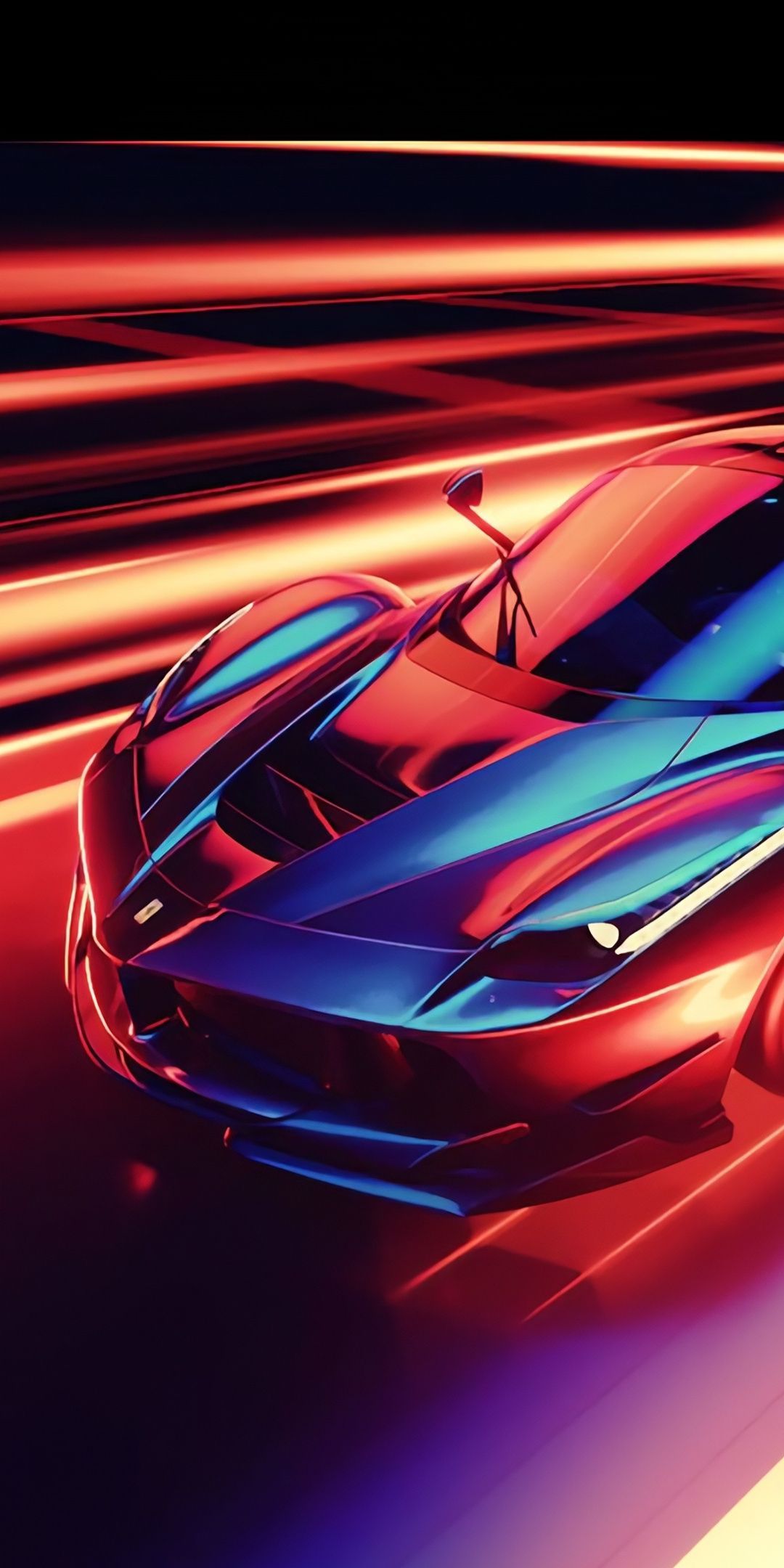 CGI art, Ferrari, sports car, 1080x2160 wallpaperd wallpaper