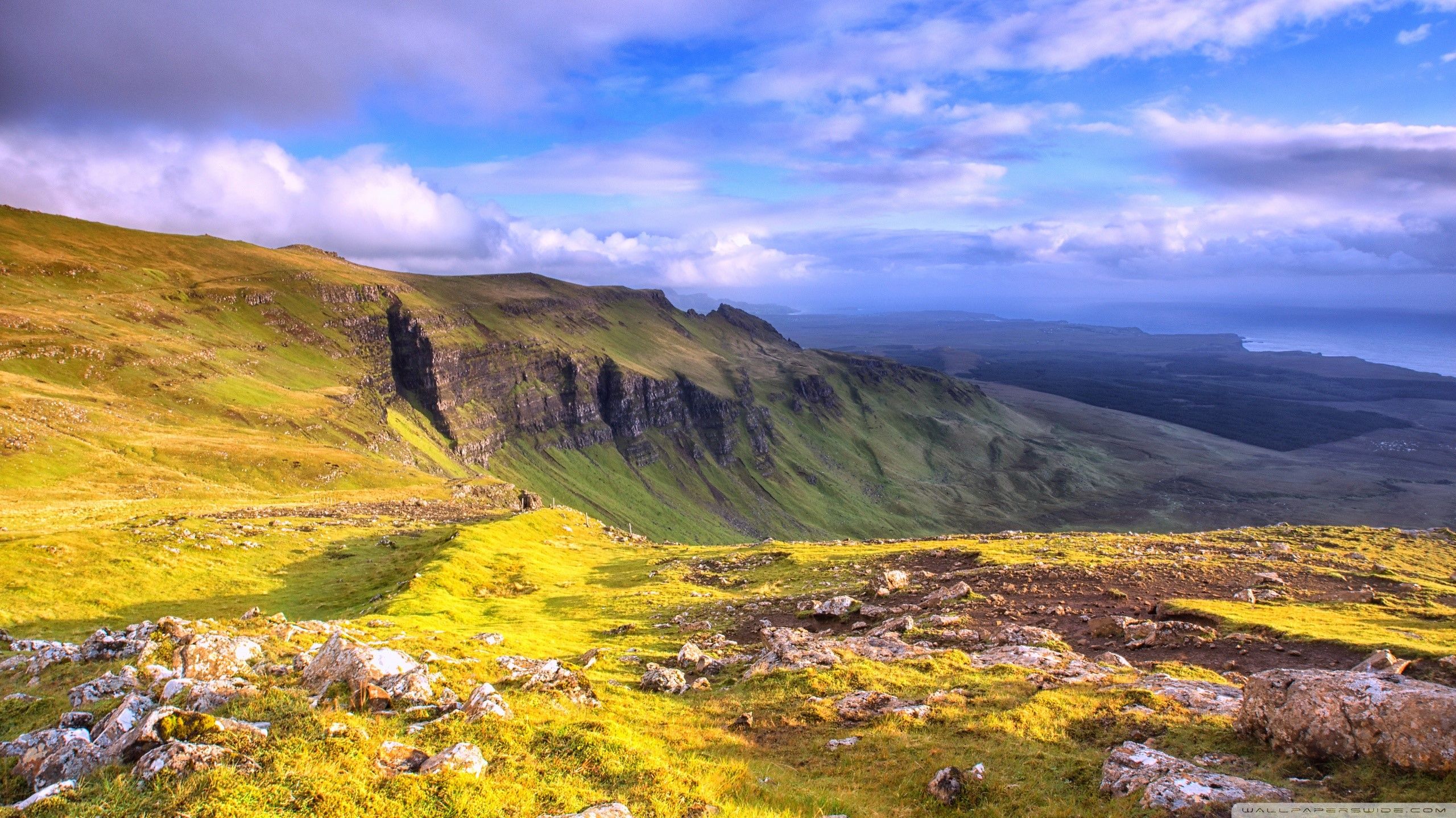 Panoramic view of Isle of Skye Wallpaper 2k Quad HD