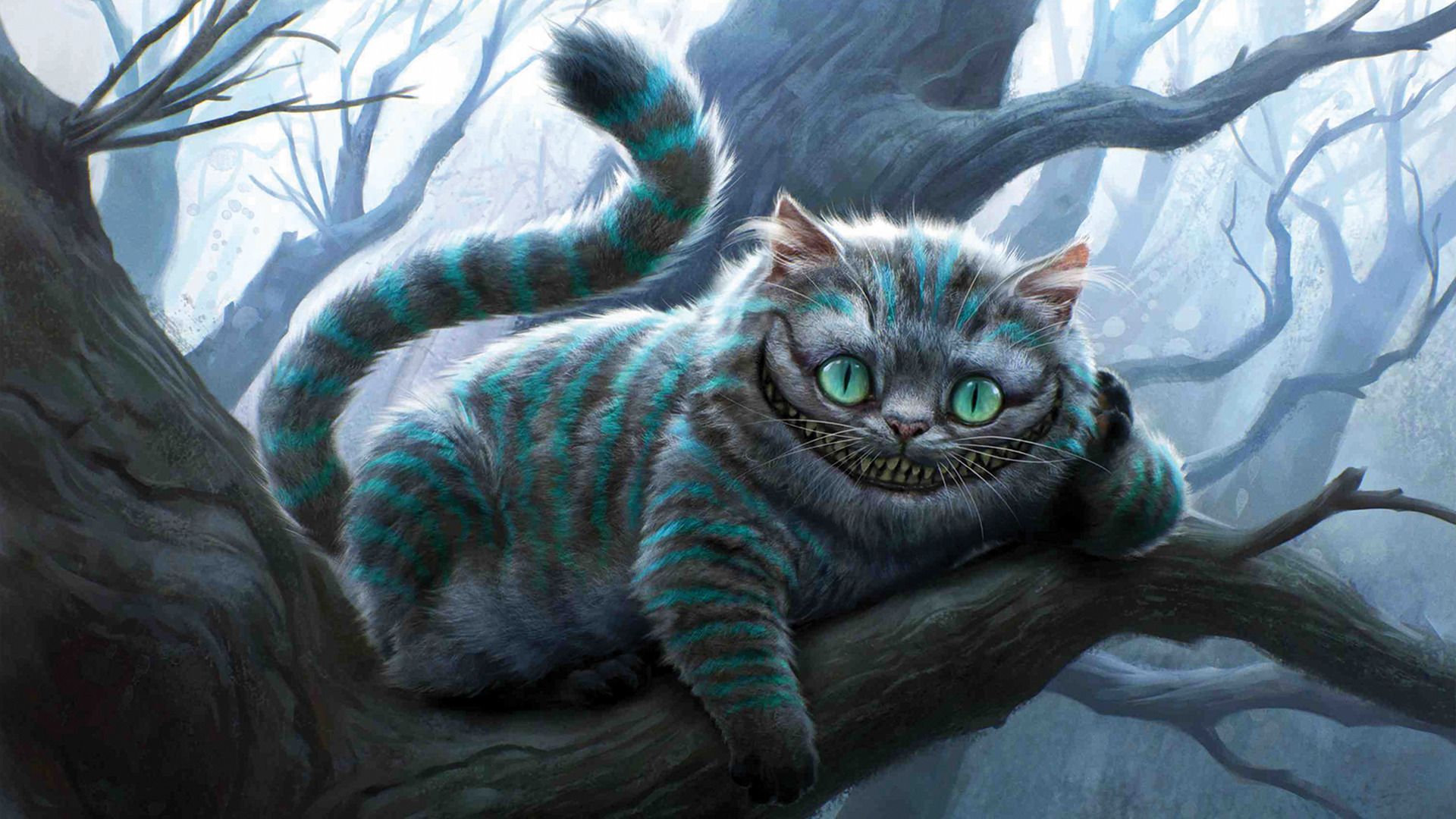 Alice In Wonderland, Cheshire Cat Wallpaper HD / Desktop